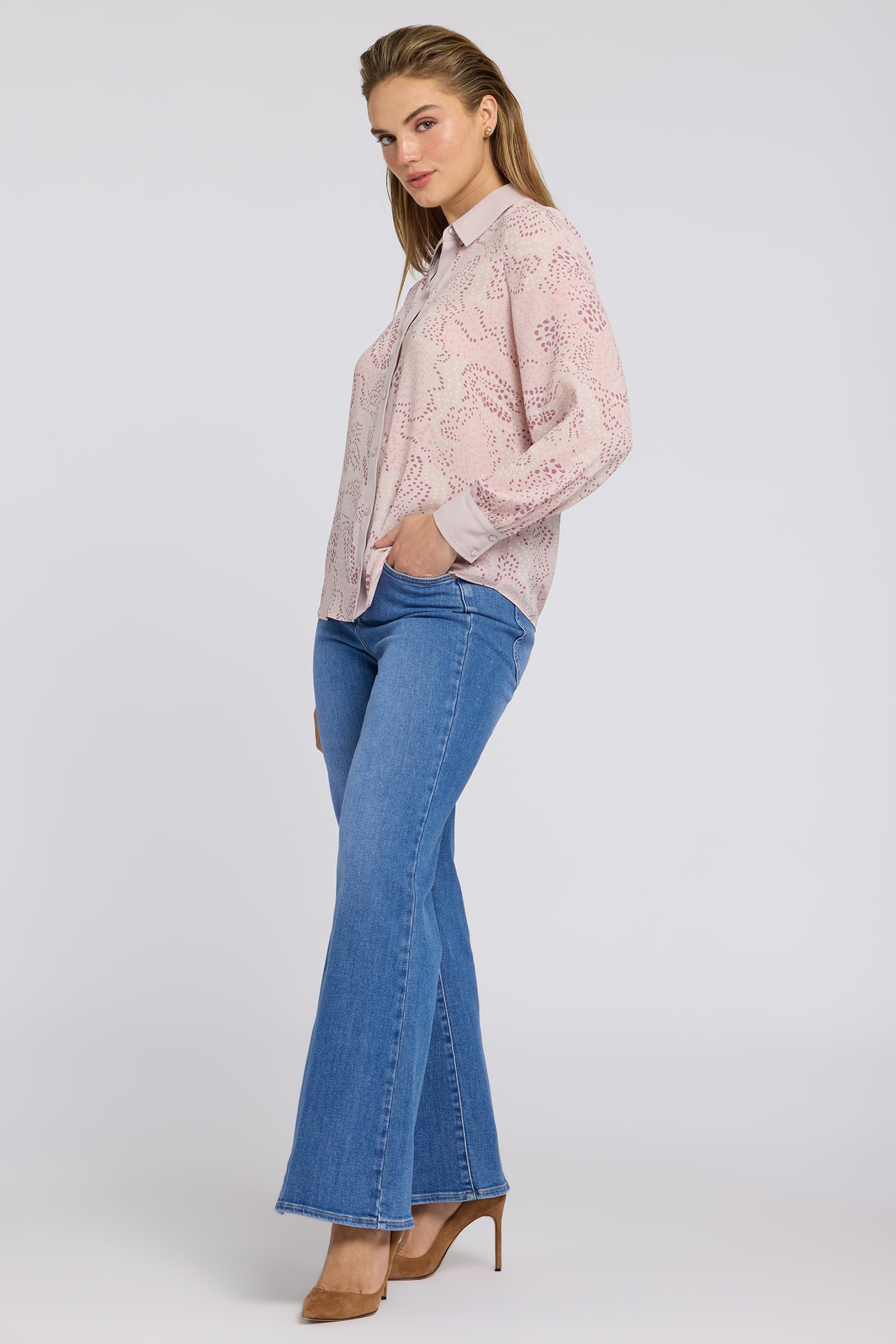 NYDJ Taylor Blouse  - Rock Flower Combo