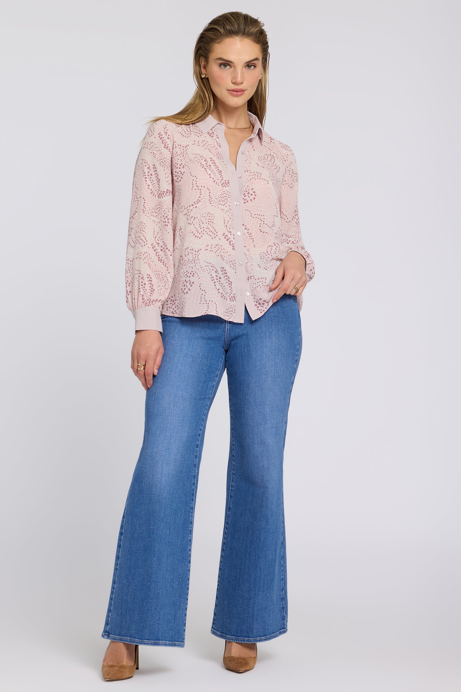 NYDJ Taylor Blouse  - Rock Flower Combo