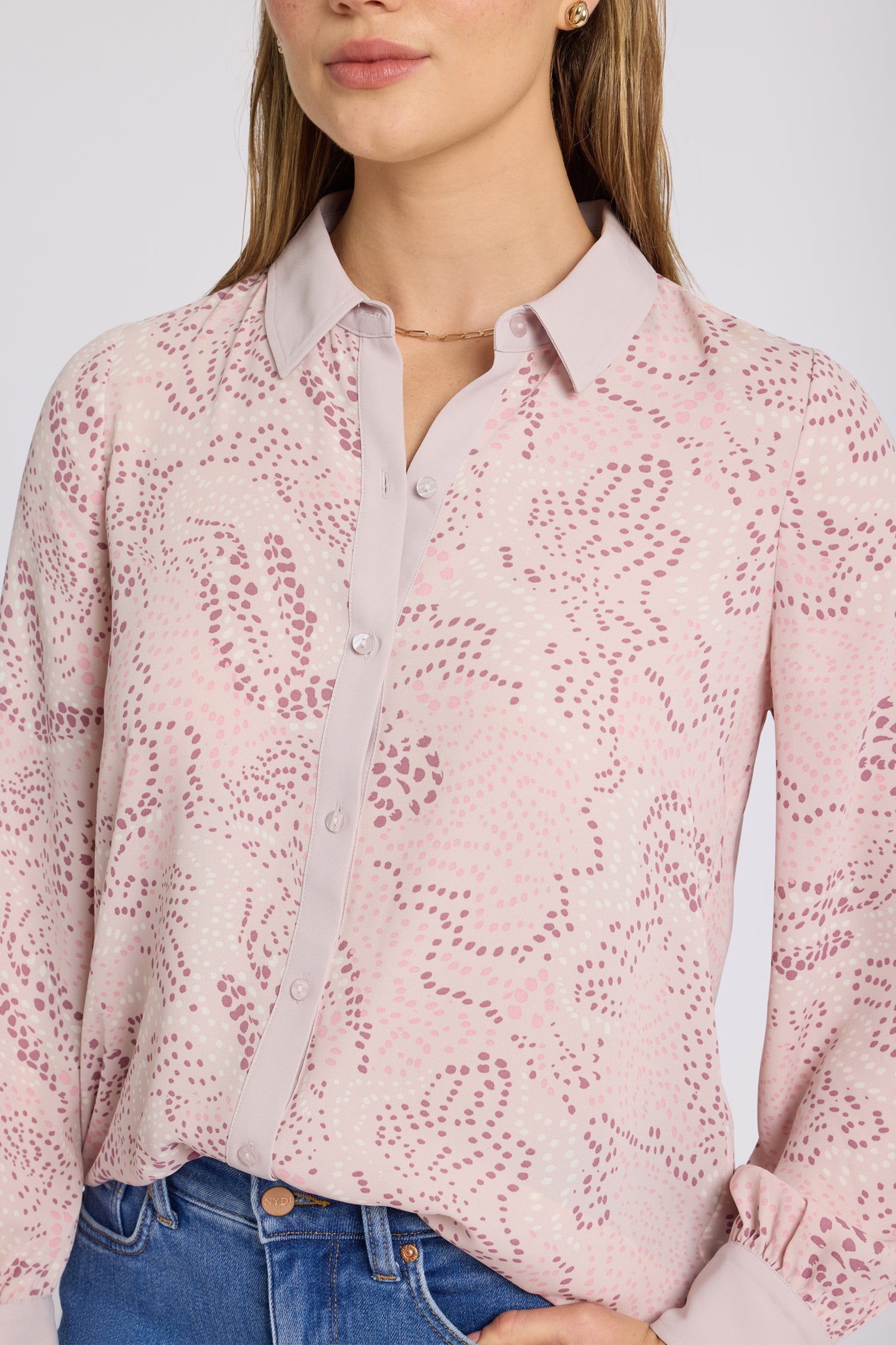 NYDJ Taylor Blouse  - Rock Flower Combo
