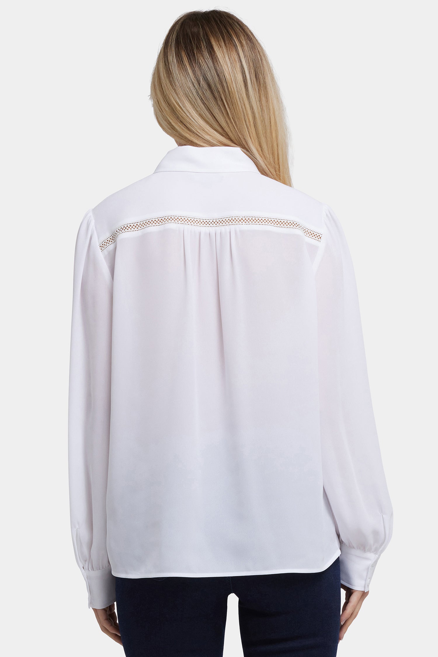 NYDJ Tiffany Blouse  - Optic White