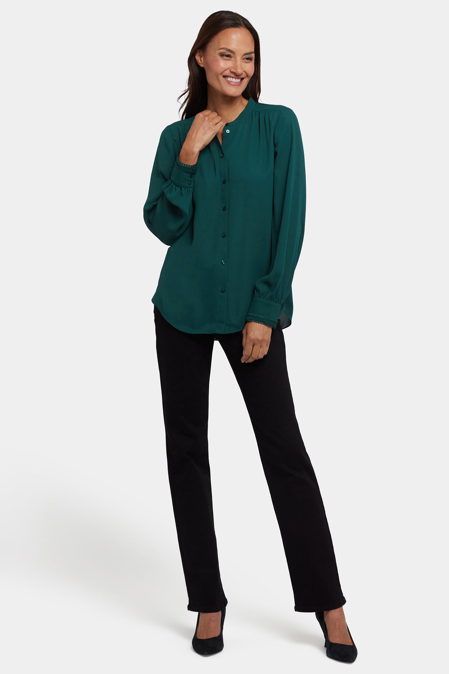 NYDJ Janie Blouse  - Pine Forest