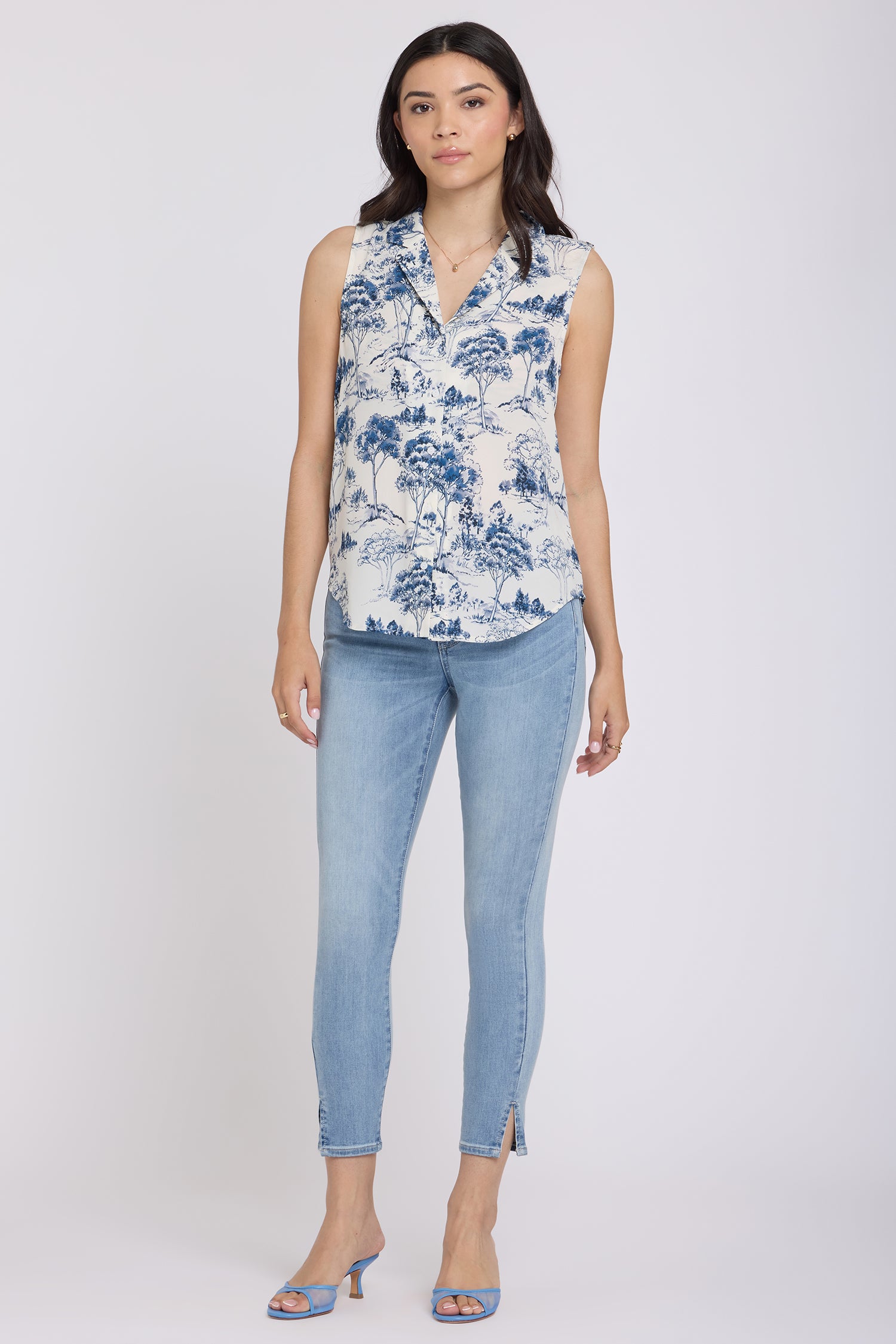 NYDJ Gabrielle Sleeveless Blouse  - Le Parc de Treville