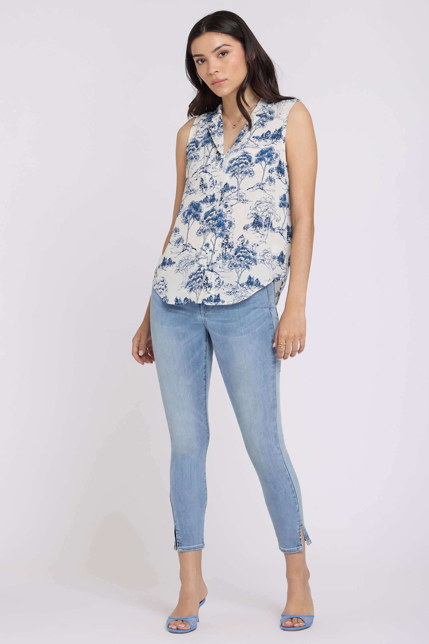 NYDJ Gabrielle Sleeveless Blouse  - Le Parc de Treville