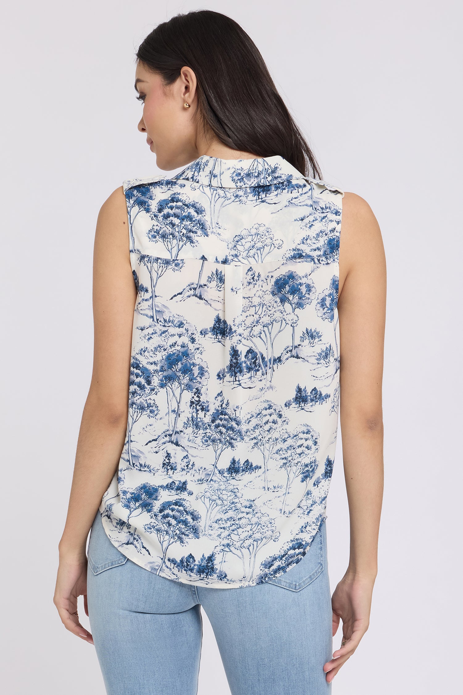 NYDJ Gabrielle Sleeveless Blouse  - Le Parc de Treville