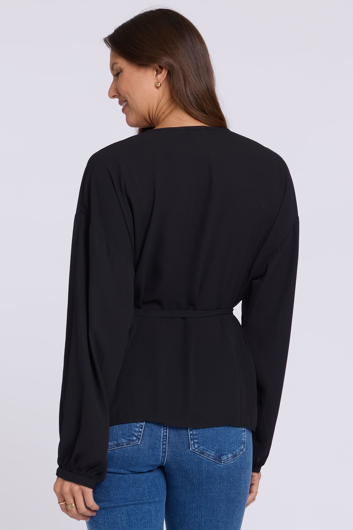 NYDJ Chelsea Blouse  - Black
