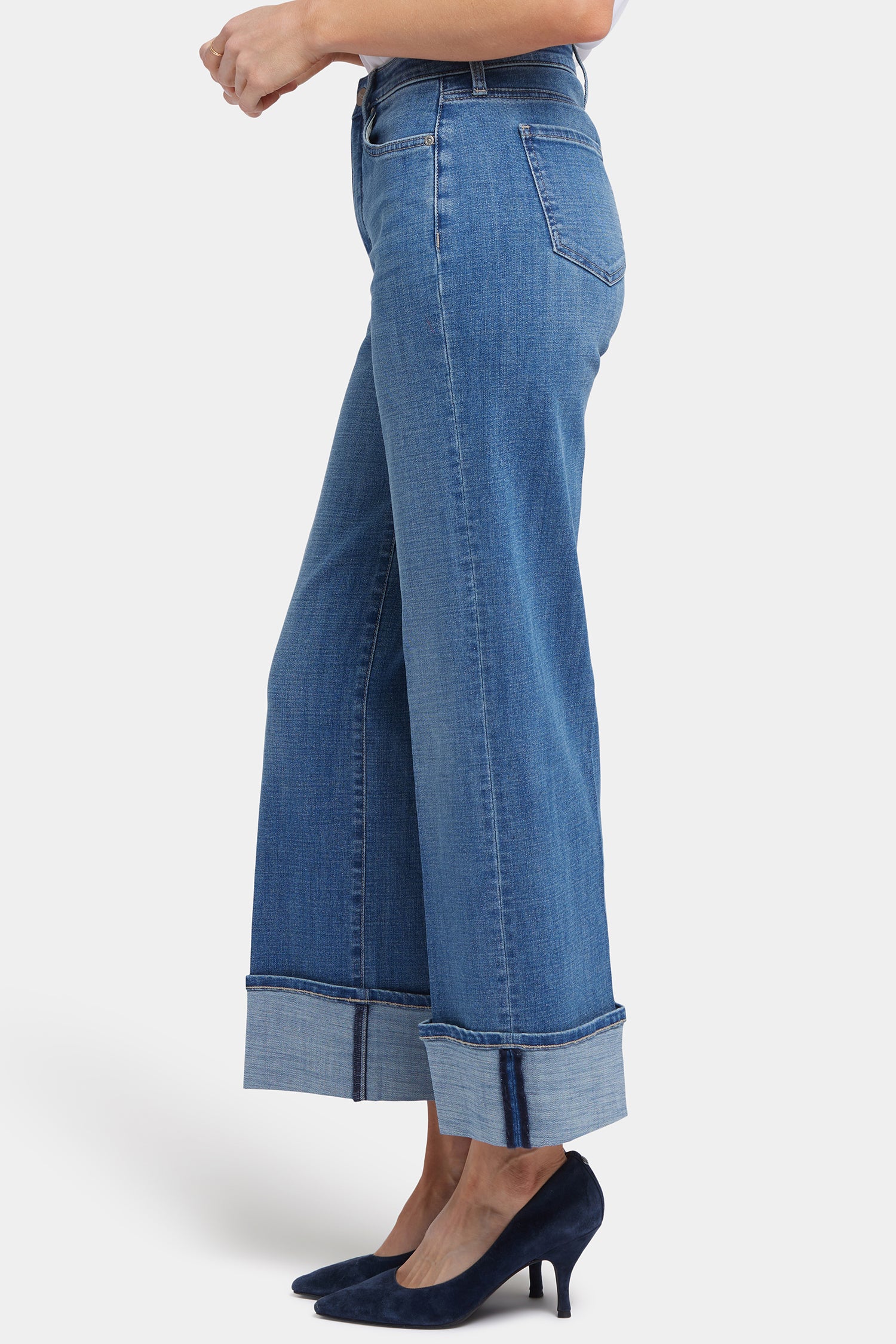 NYDJ Teresa Wide Leg Jeans  With High Rise, 28