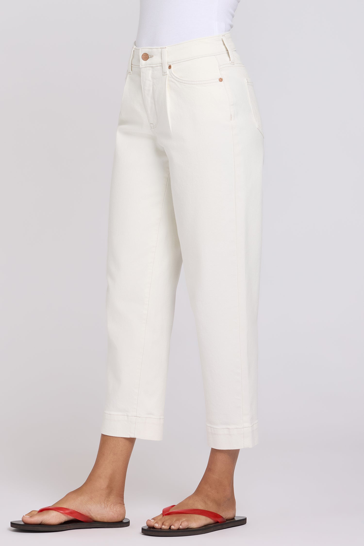 NYDJ Carrot Ankle Jeans With High Rise - Vintage White