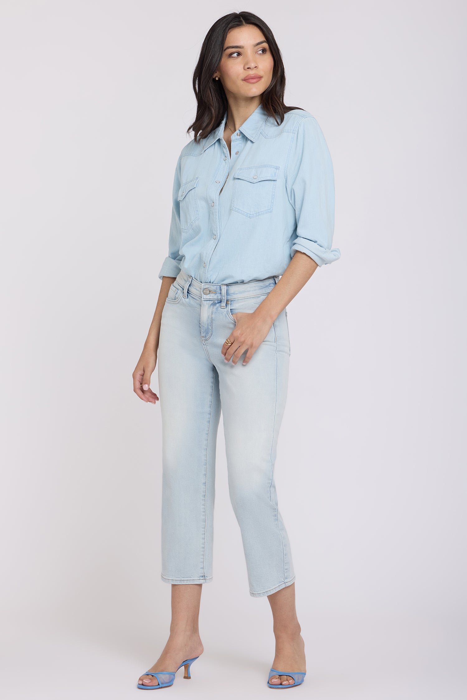 NYDJ Piper Relaxed Crop Jeans  - Desert Shoreline