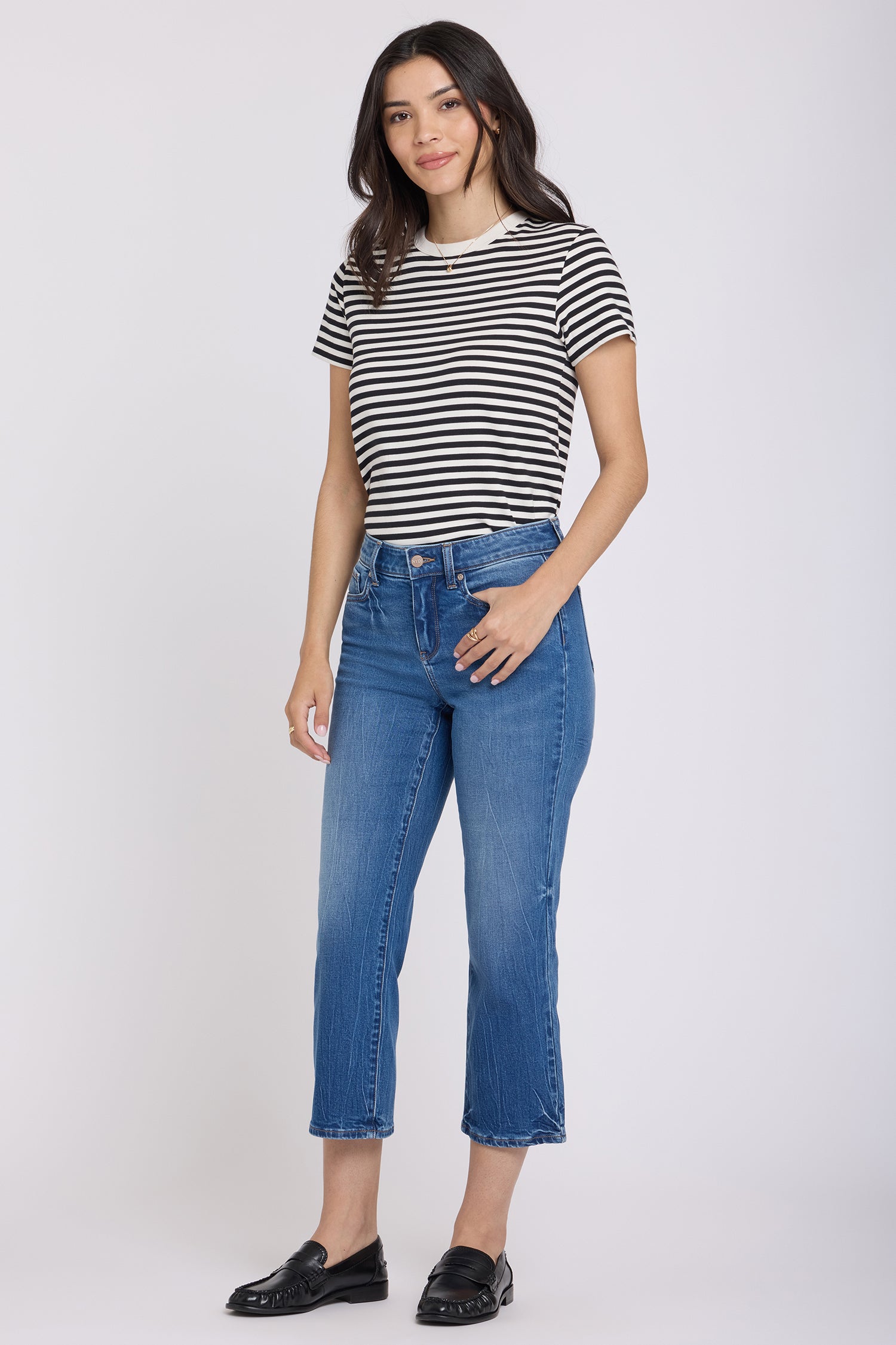 NYDJ Piper Relaxed Crop Jeans  - Wild River
