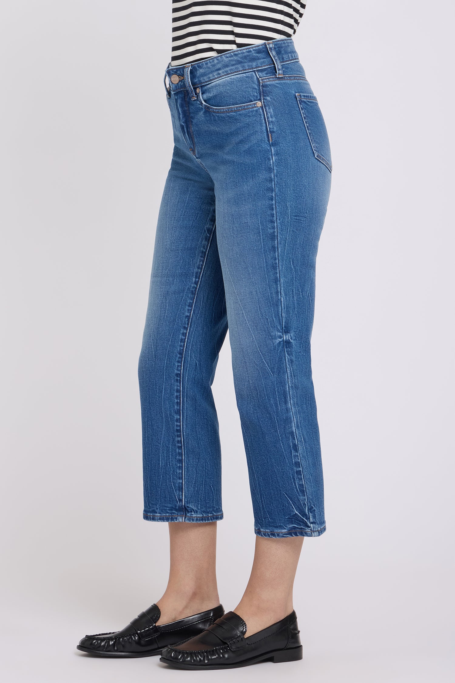 NYDJ Piper Relaxed Crop Jeans  - Wild River