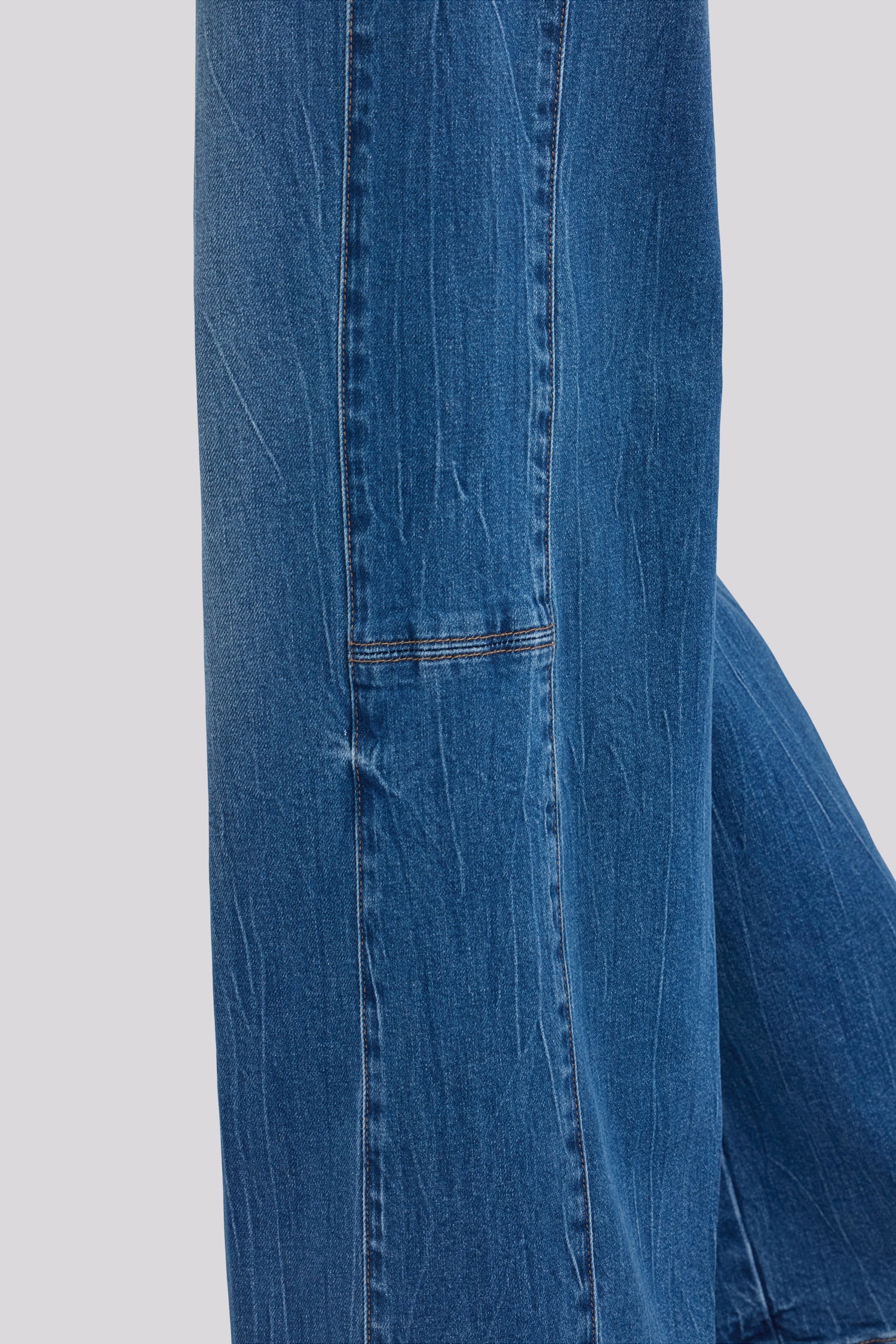 NYDJ Gracie Wide Leg Jeans With Super High Rise And Paneled Seam Detail - Wild River