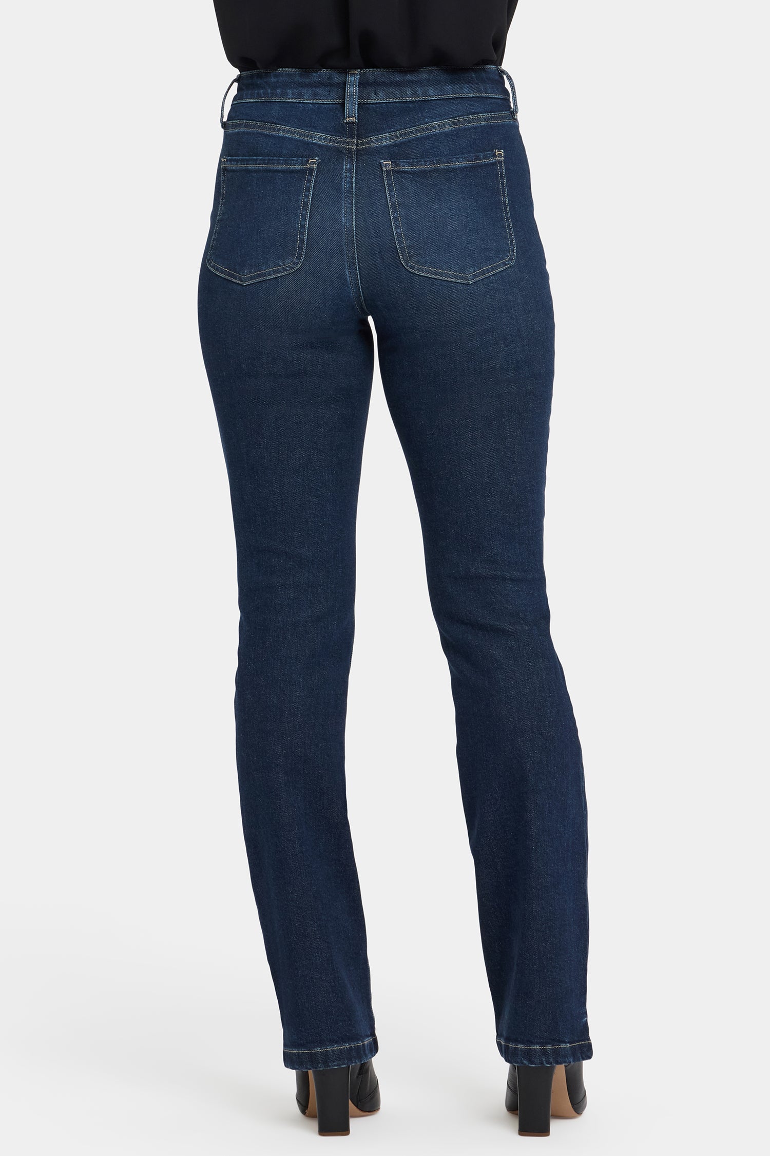 NYDJ Billie Mini Bootcut Jeans With High Rise And Seam Detail - Indigo Seine