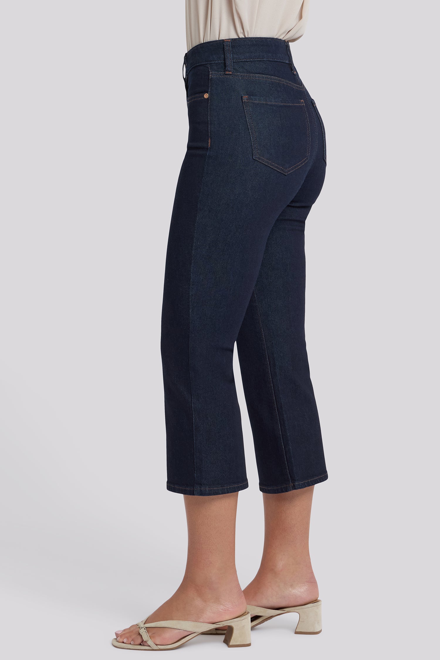 NYDJ Monica Kick Flare Crop Jeans With High Rise - Magical