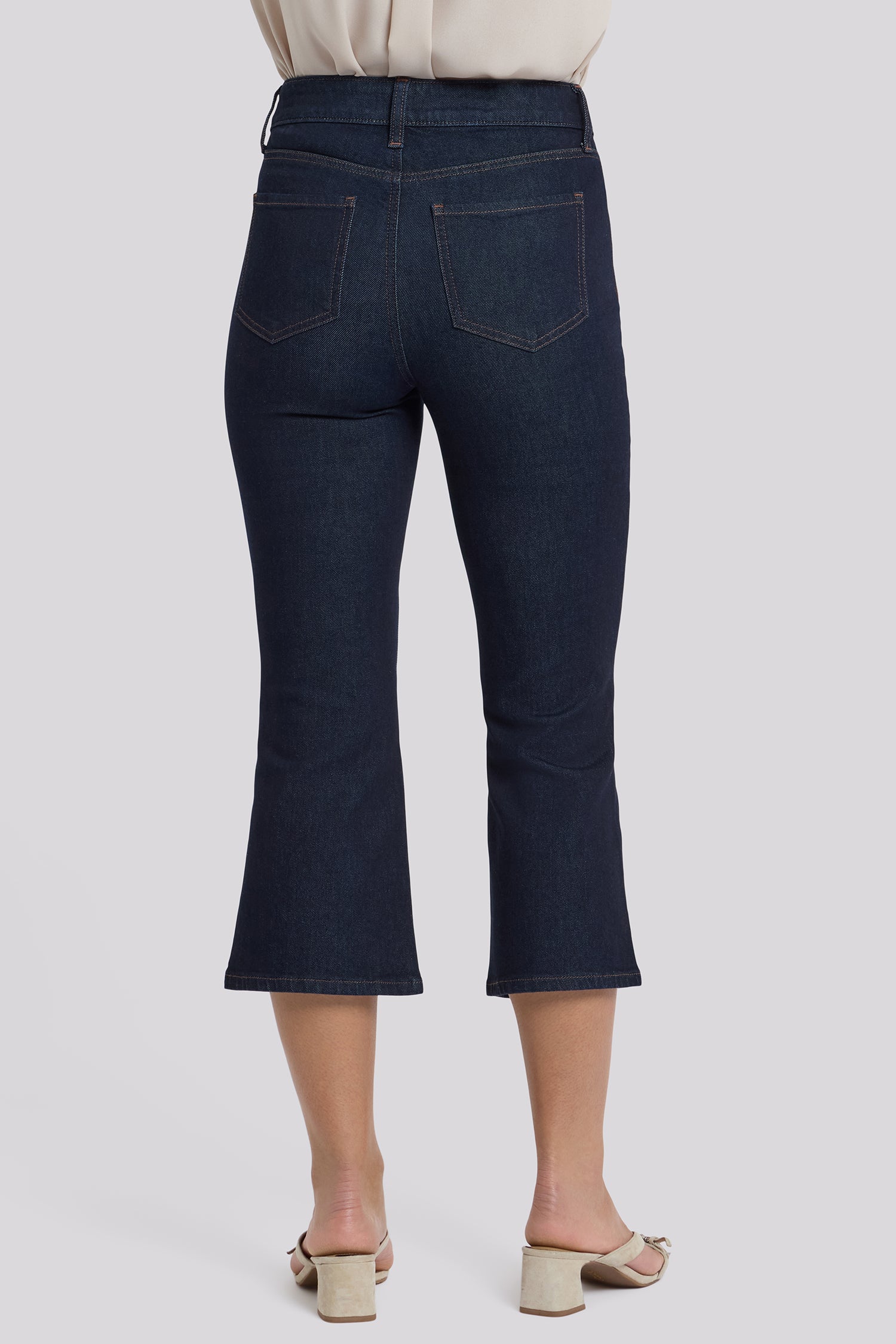 NYDJ Monica Kick Flare Crop Jeans With High Rise - Magical