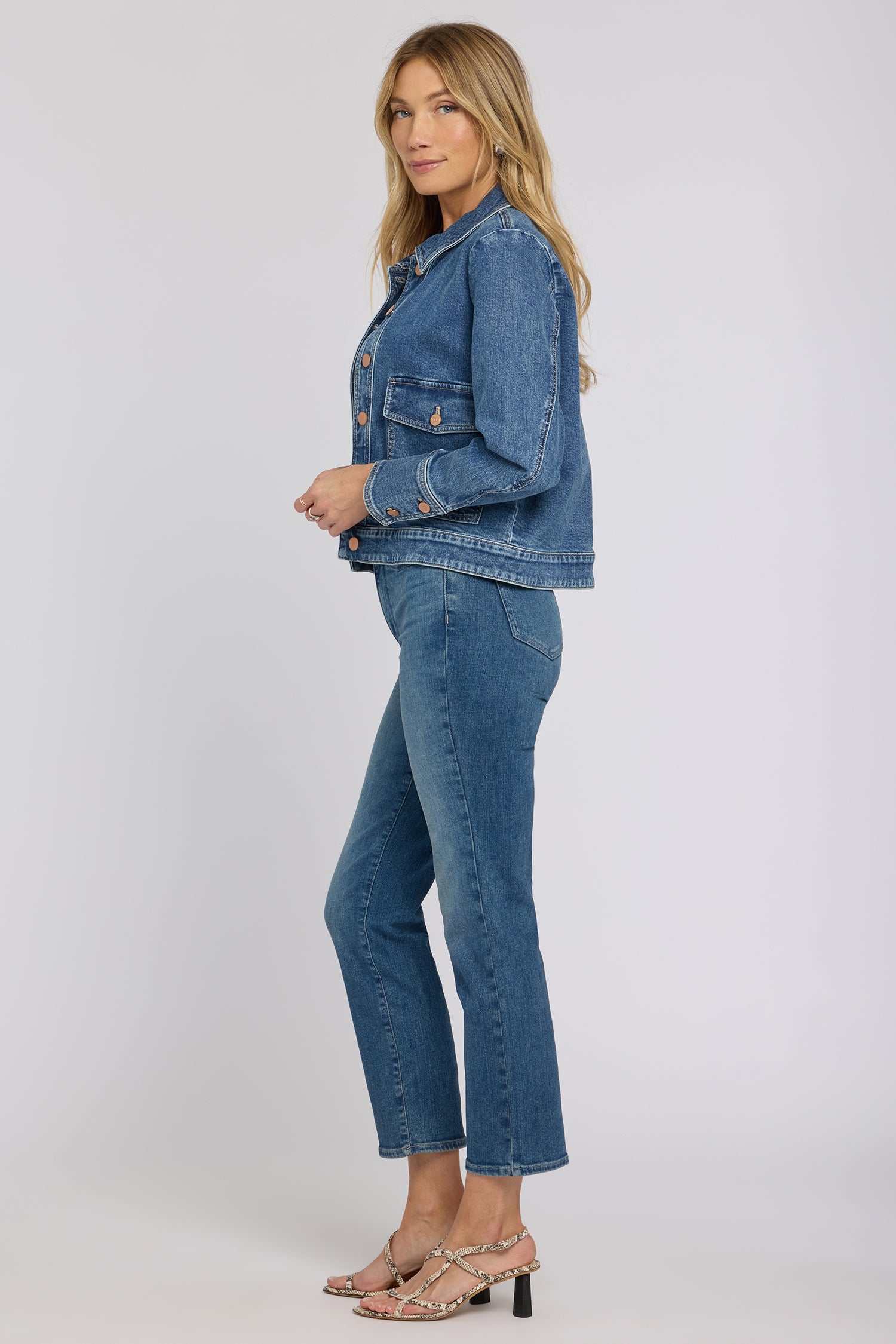 NYDJ Denim Jacket With Oversize Pockets - Salton