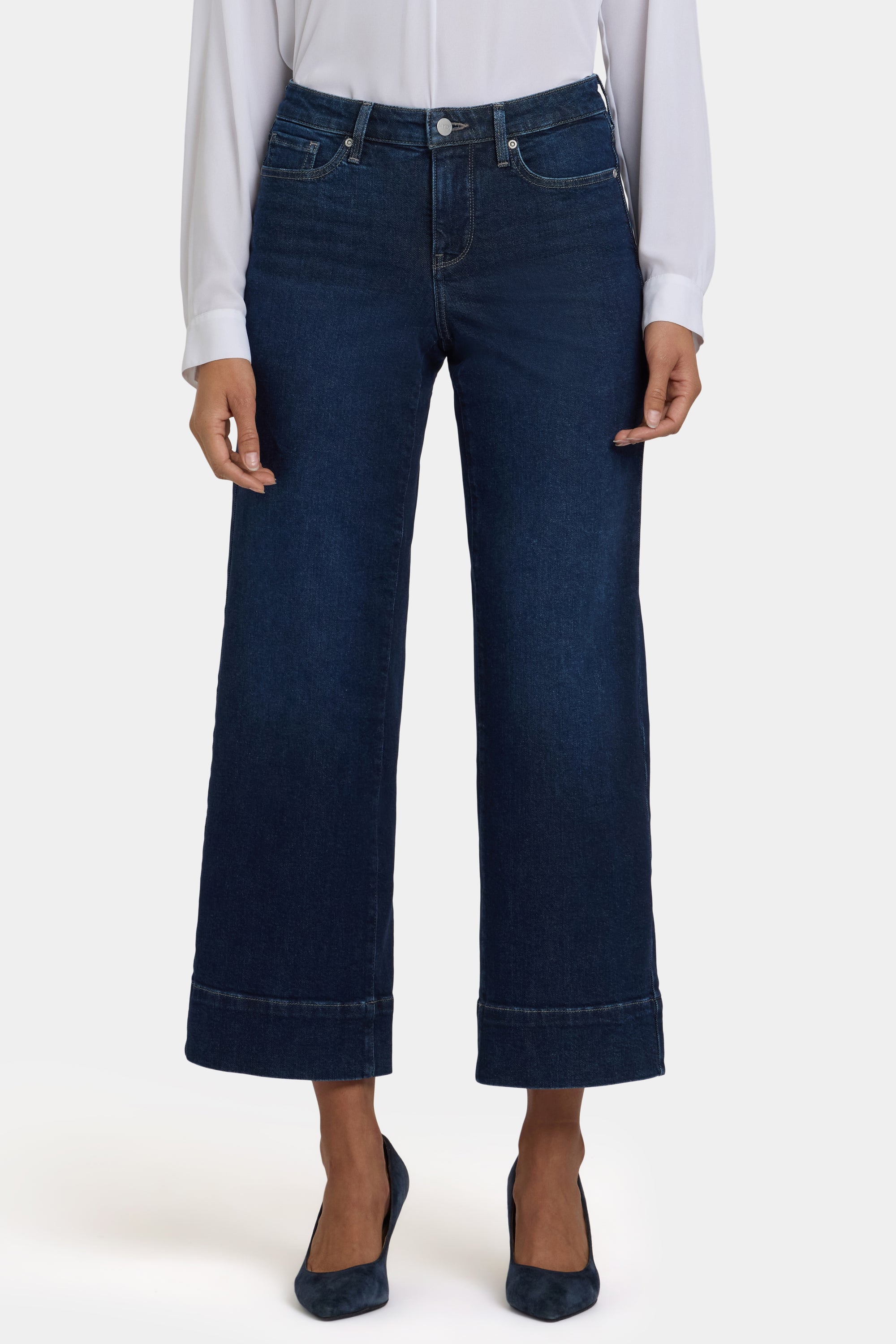 NYDJ Teresa Wide Leg Ankle Jeans With 3