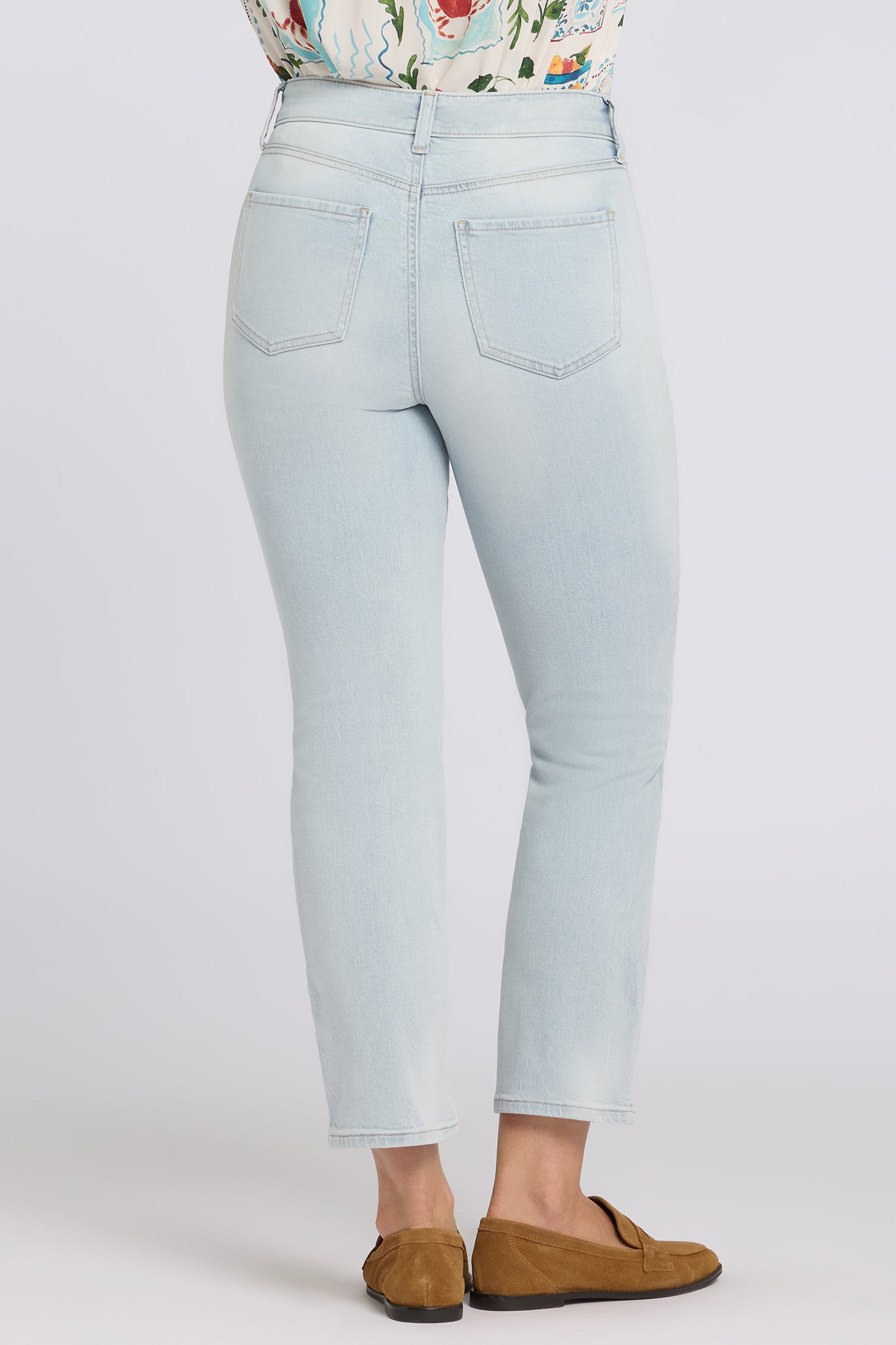 NYDJ Marilyn Straight Ankle Jeans With High Rise - Desert Shoreline