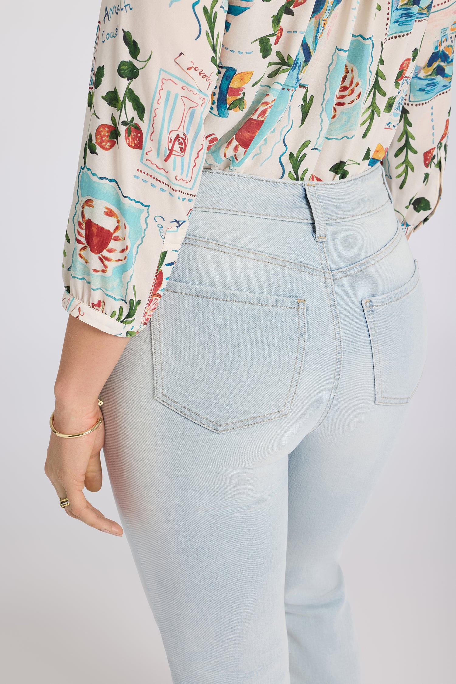 NYDJ Marilyn Straight Ankle Jeans With High Rise - Desert Shoreline