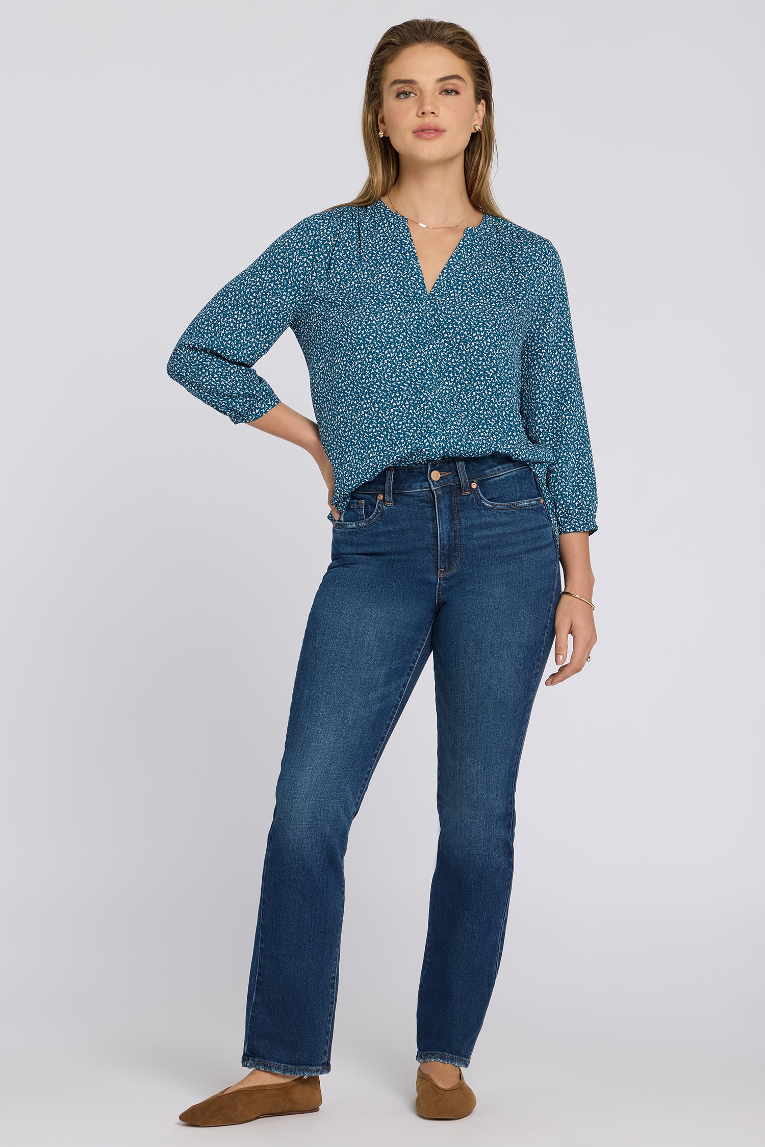 NYDJ Marilyn Straight Jeans With High Rise And 31