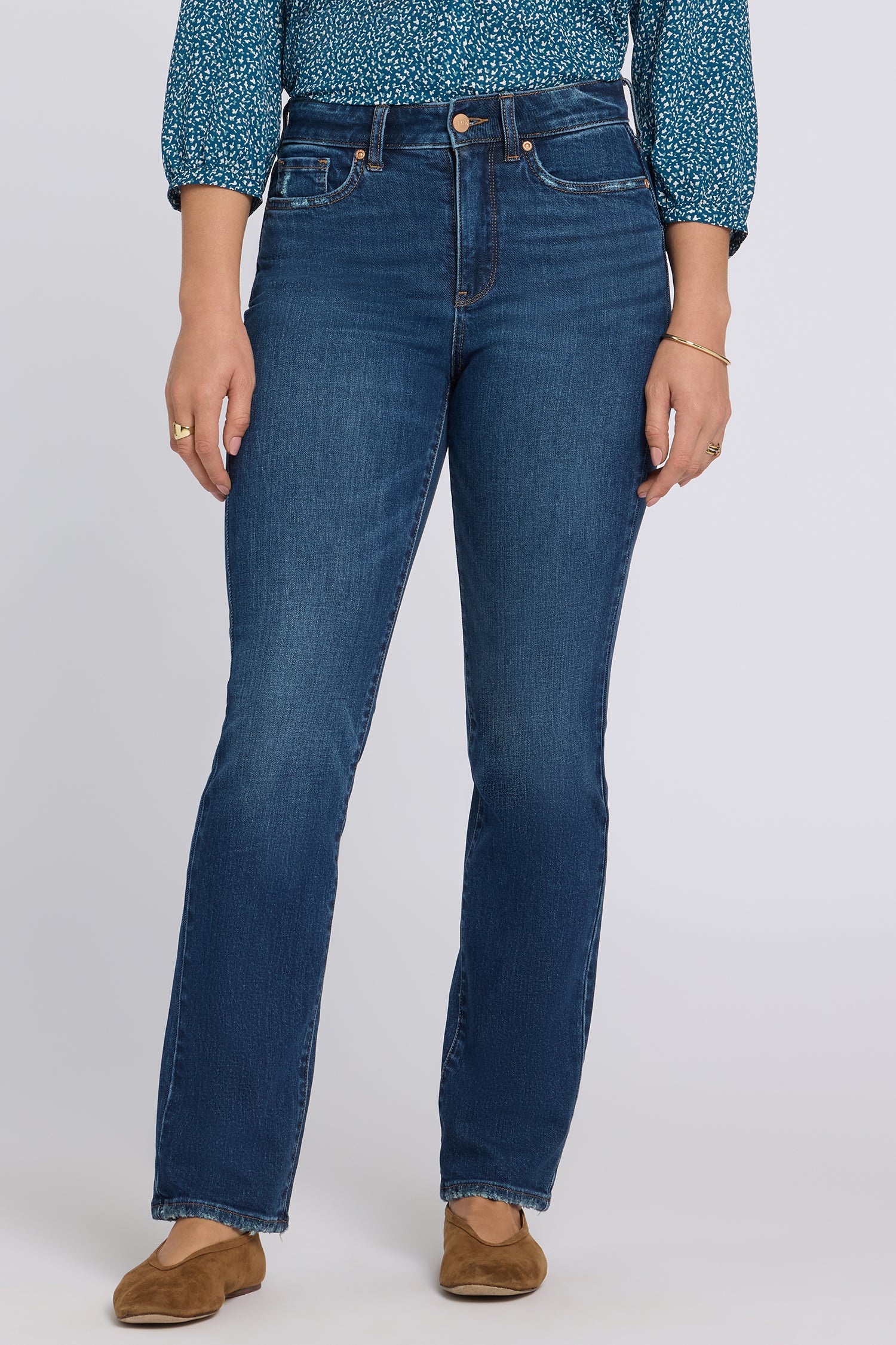 NYDJ Marilyn Straight Jeans With High Rise And 31