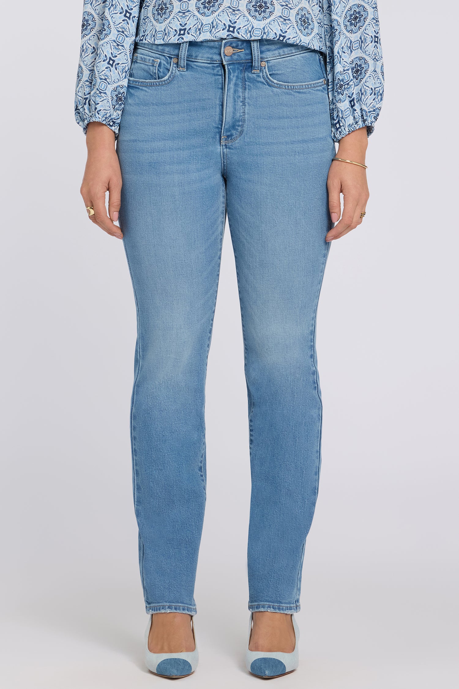 NYDJ Marilyn Straight Jeans With High Rise And 31