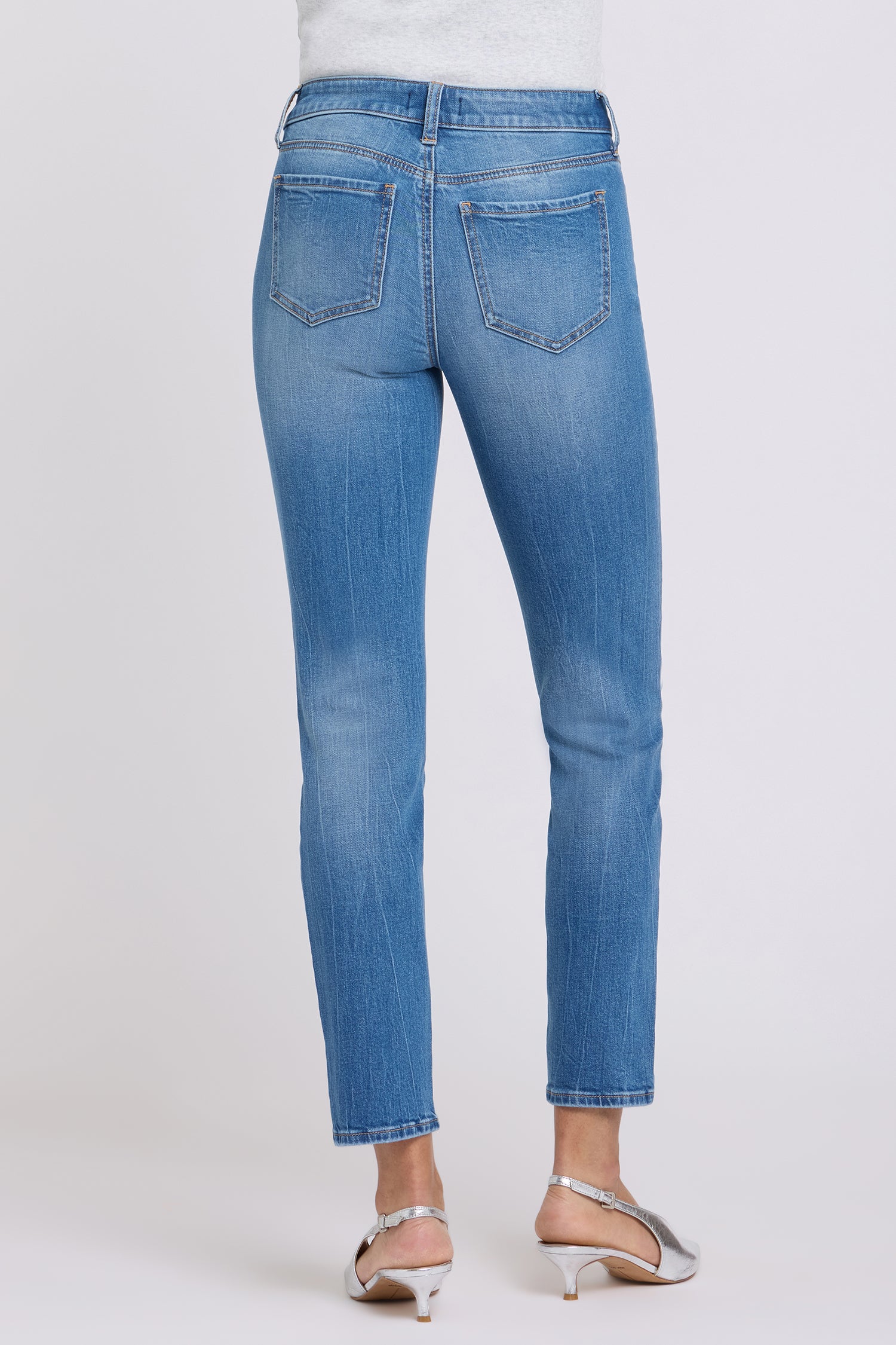 NYDJ Sheri Slim Straight Ankle Jeans  - Pacifica