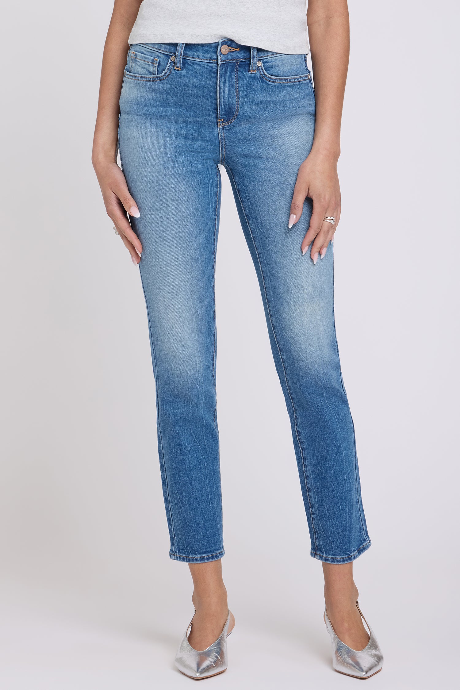 NYDJ Sheri Slim Straight Ankle Jeans  - Pacifica