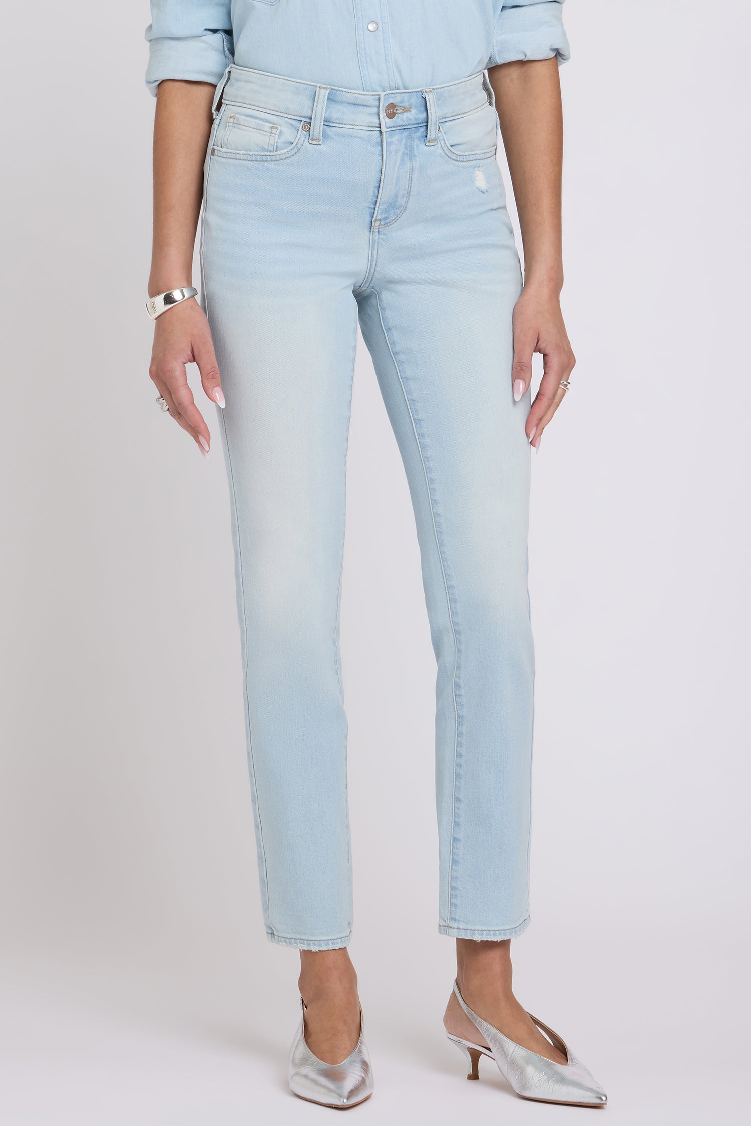 NYDJ Sheri Slim Straight Ankle Jeans  - Sky Valley