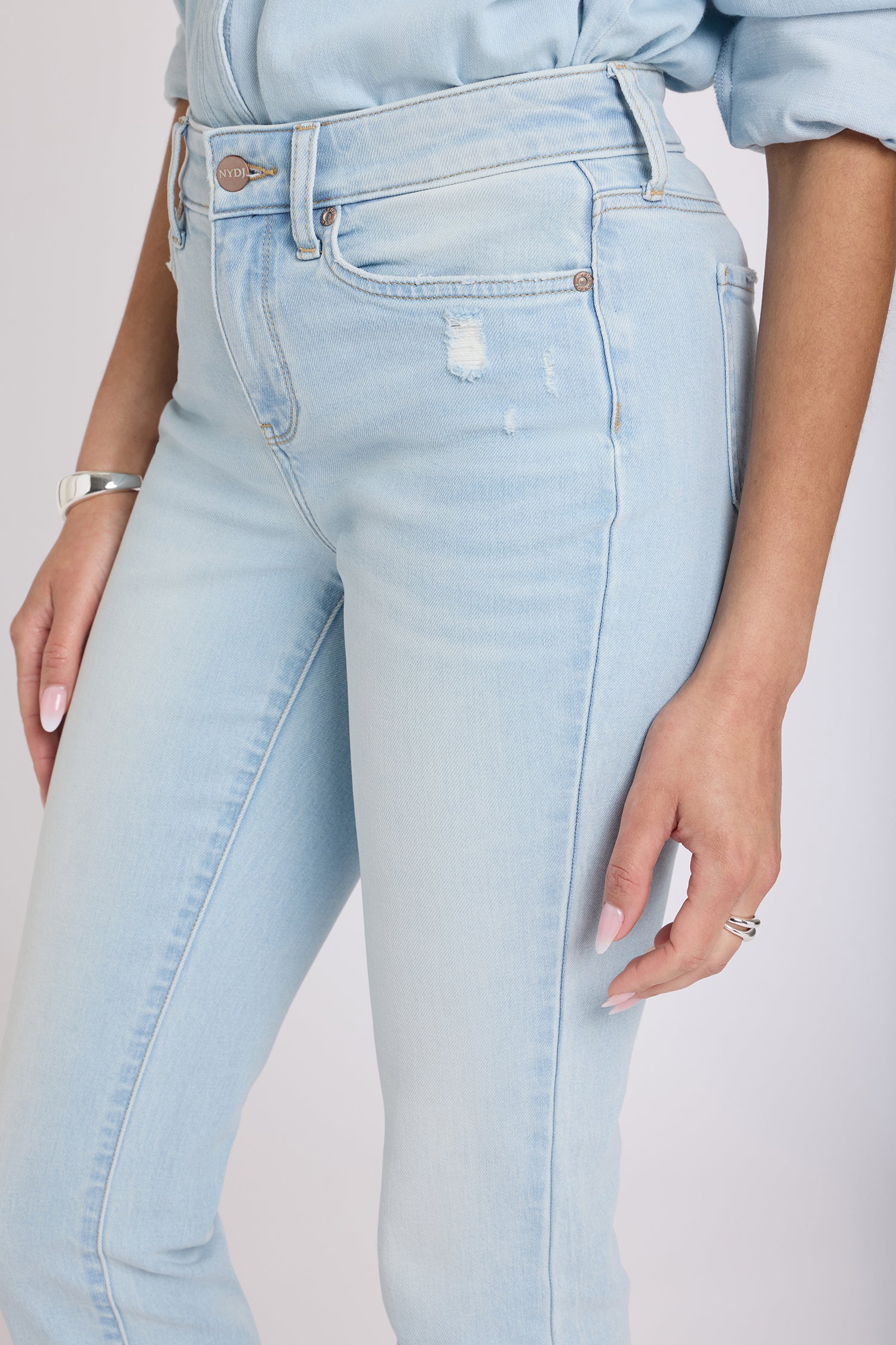 NYDJ Sheri Slim Straight Ankle Jeans  - Sky Valley