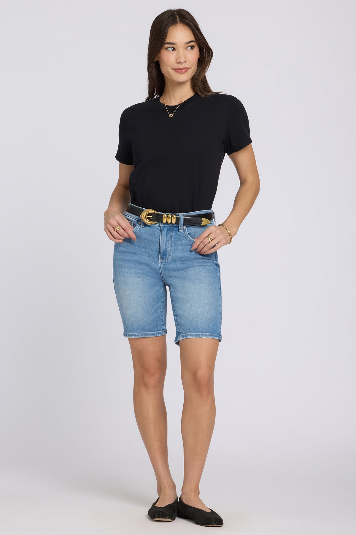 Ella Denim Shorts - Vista Lakes