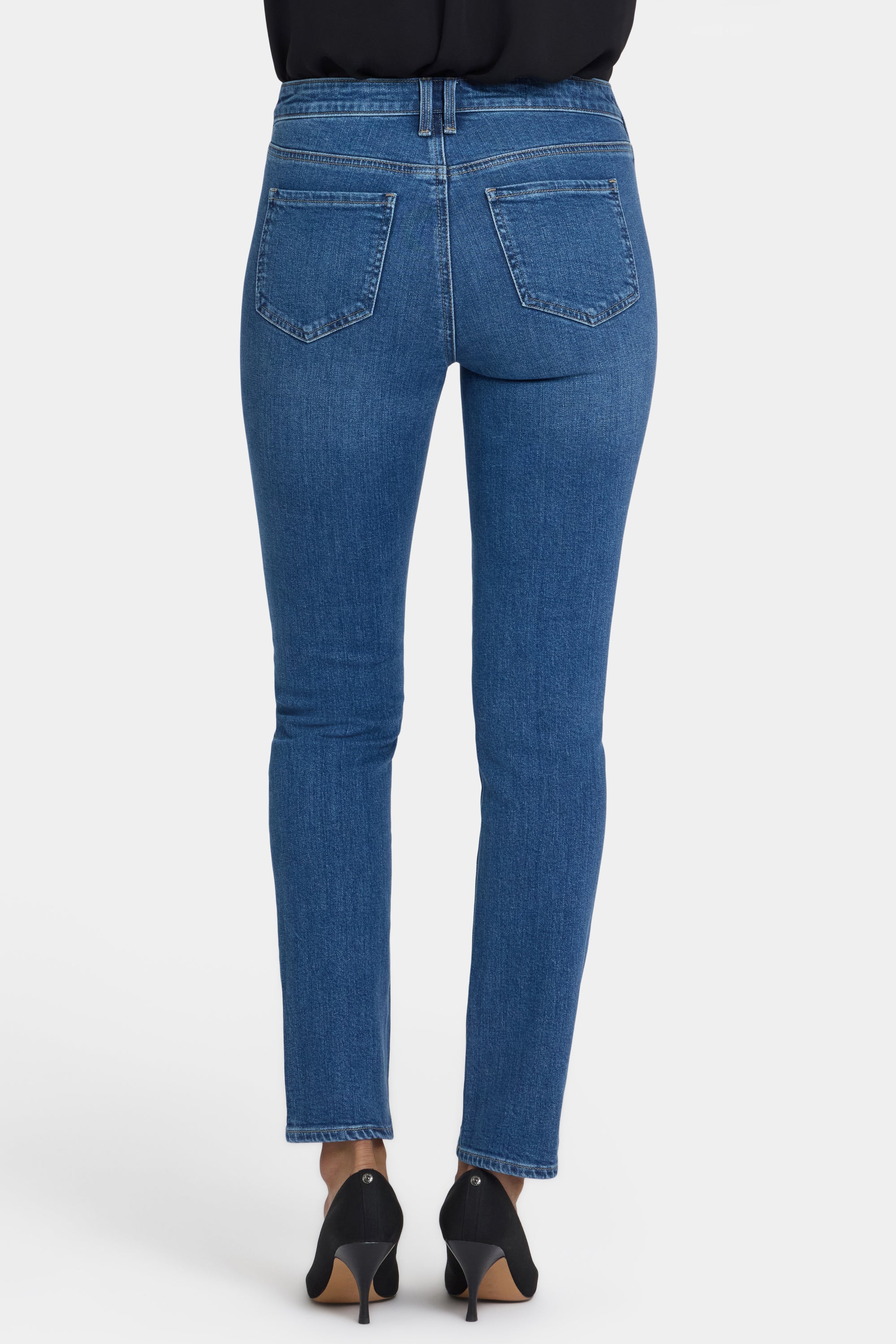 NYDJ Sheri Slim Jeans With Utility Pockets - Opera Blue