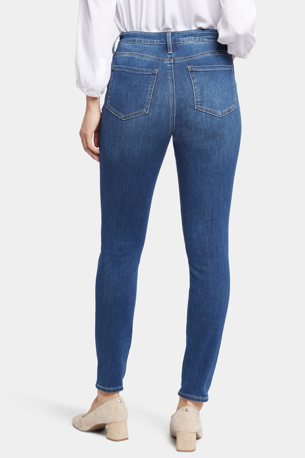NYDJ Ami Skinny Jeans With High Rise And Distressing - Presidio