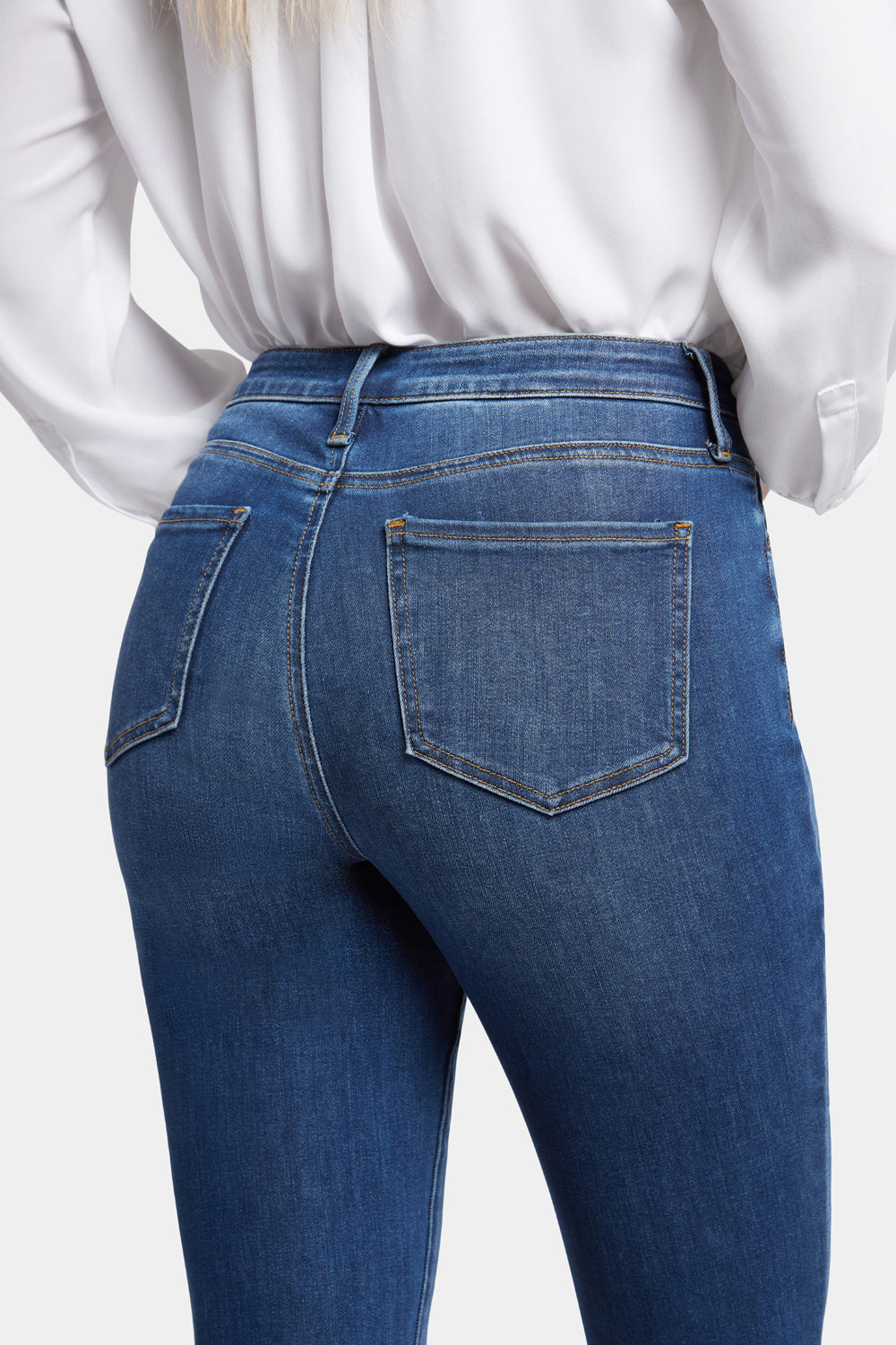 NYDJ Ami Skinny Jeans With High Rise And Distressing - Presidio