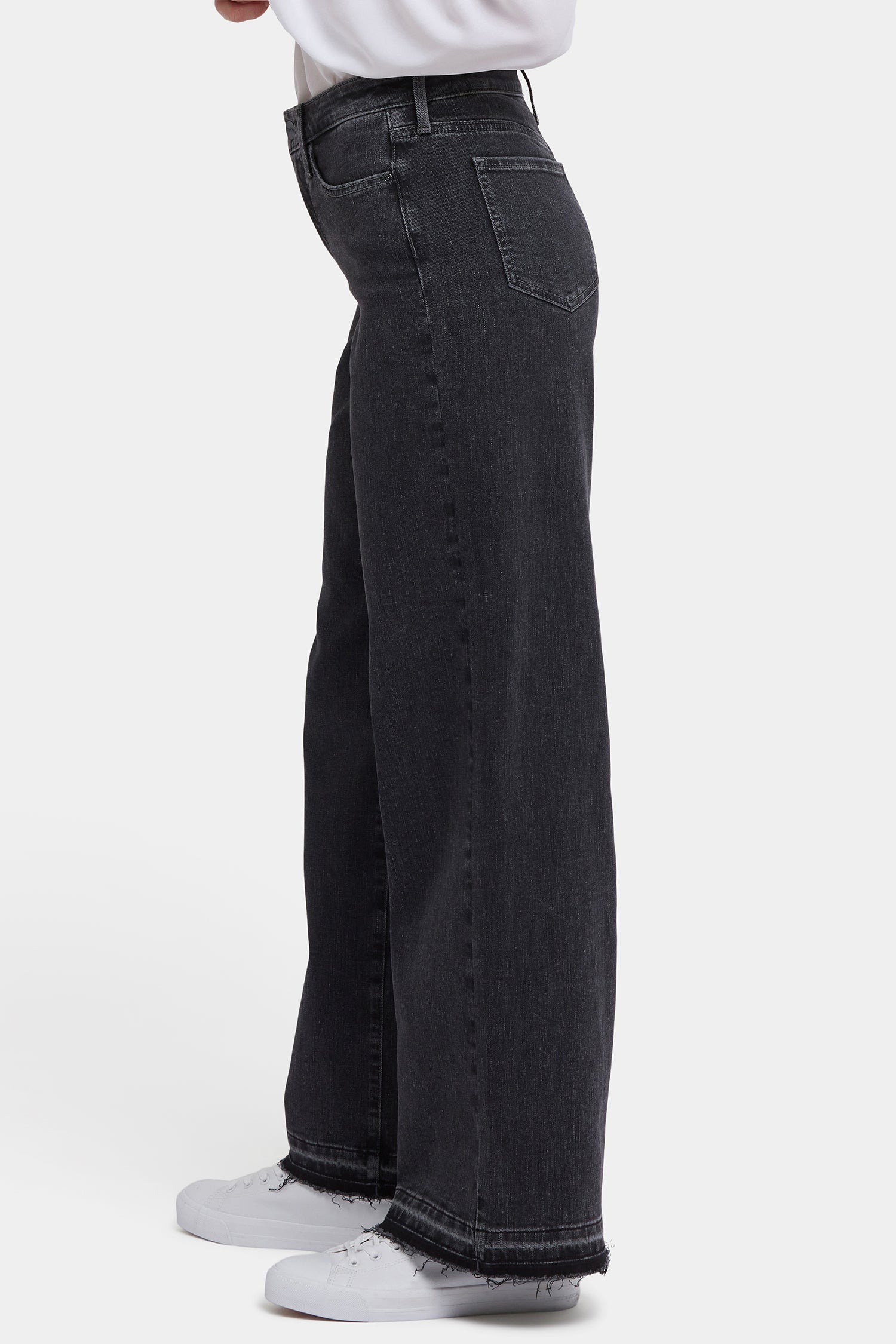 NYDJ Teresa Wide Leg Jeans With Released Hems And 31