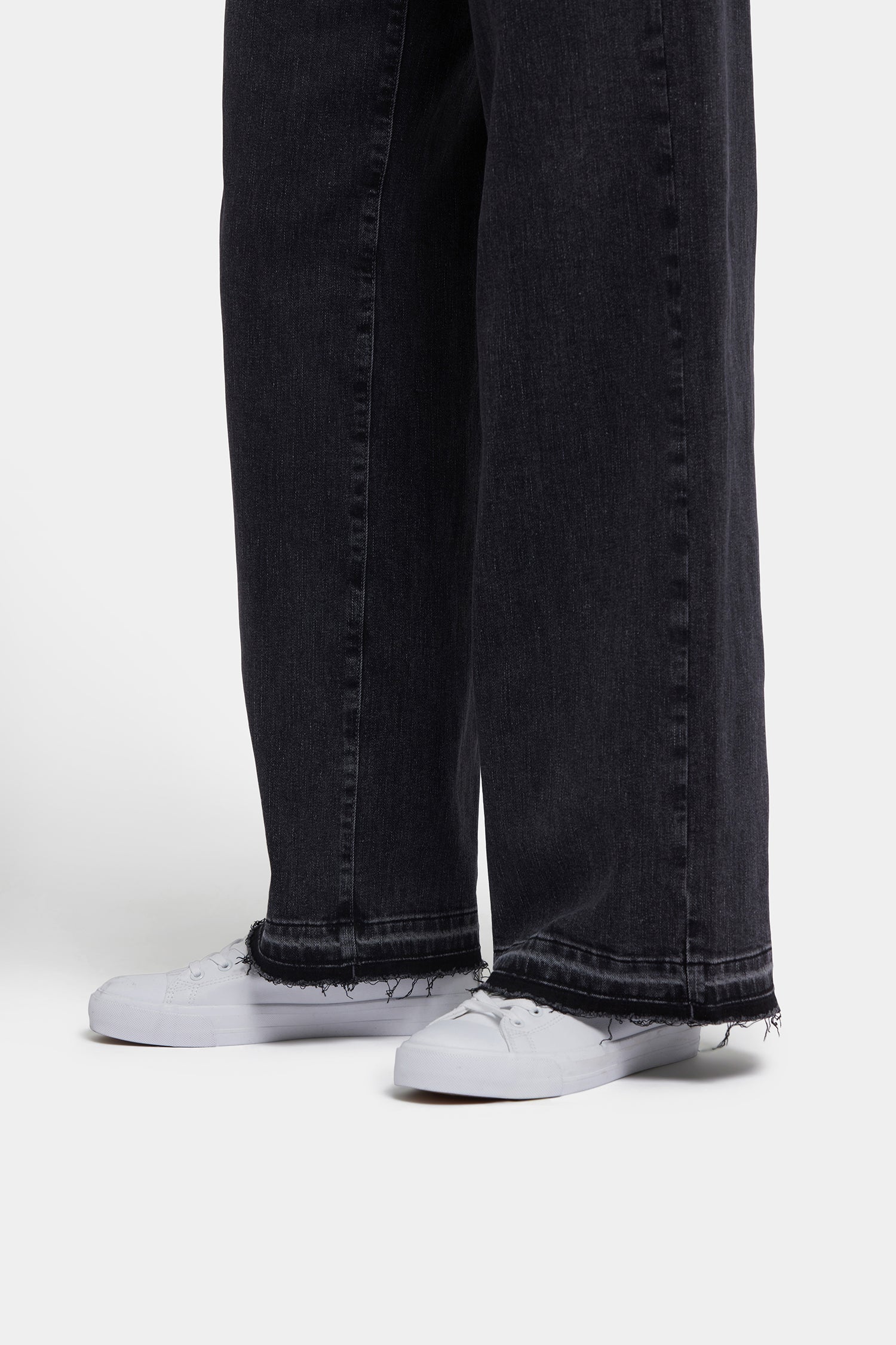 NYDJ Teresa Wide Leg Jeans With Released Hems And 31