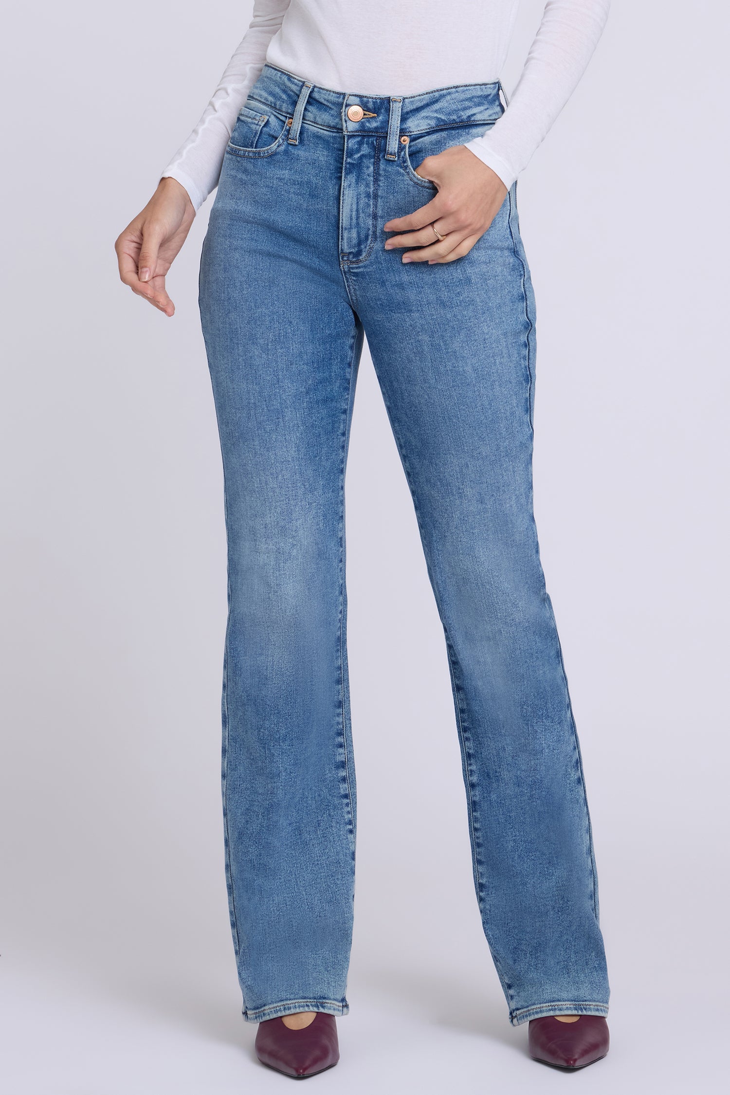 NYDJ Brooklyn Bootcut Jeans In Re-New™ Denim With High Rise - Bahia
