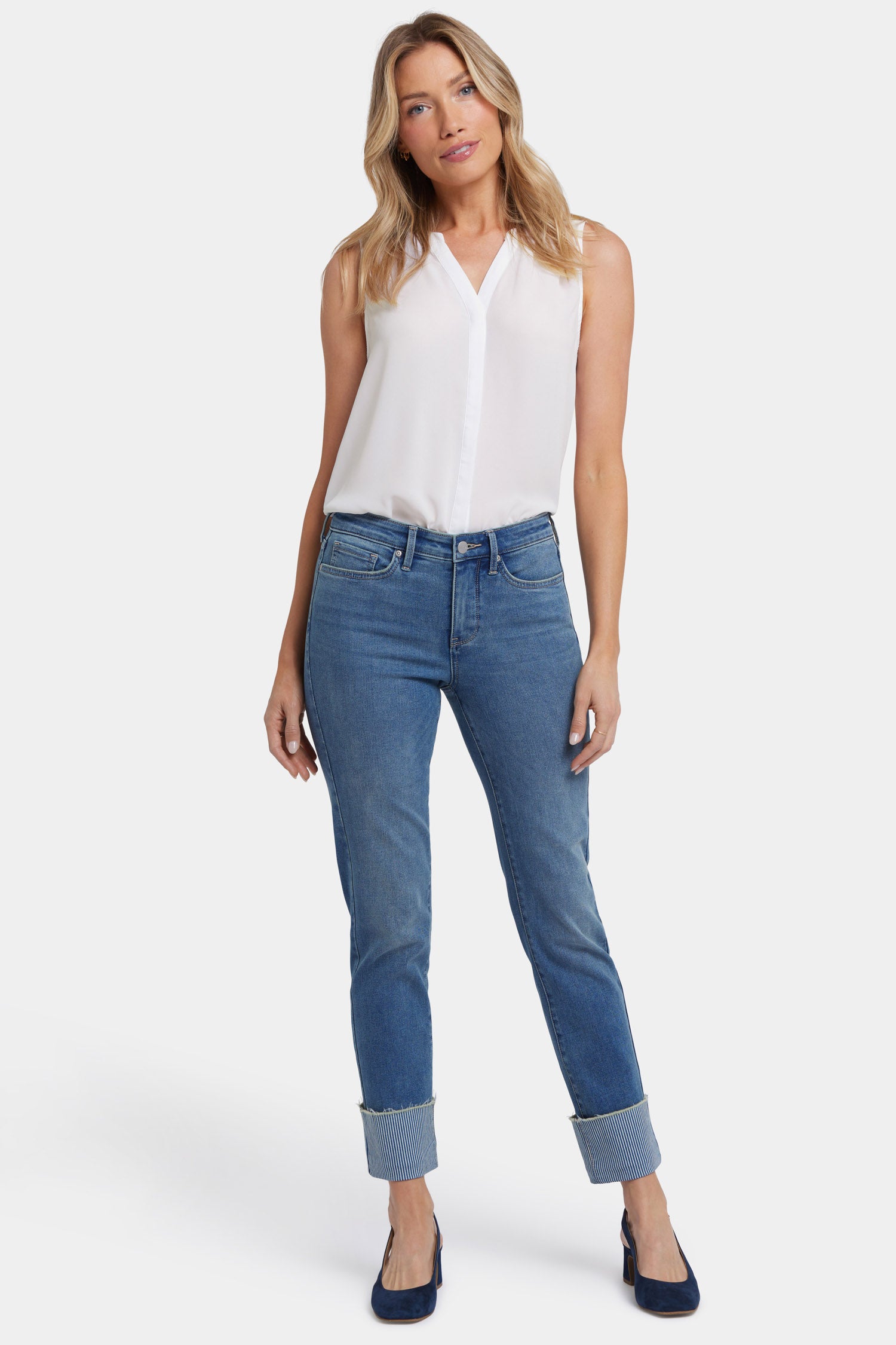 NYDJ Sheri Slim Ankle Jeans With 4