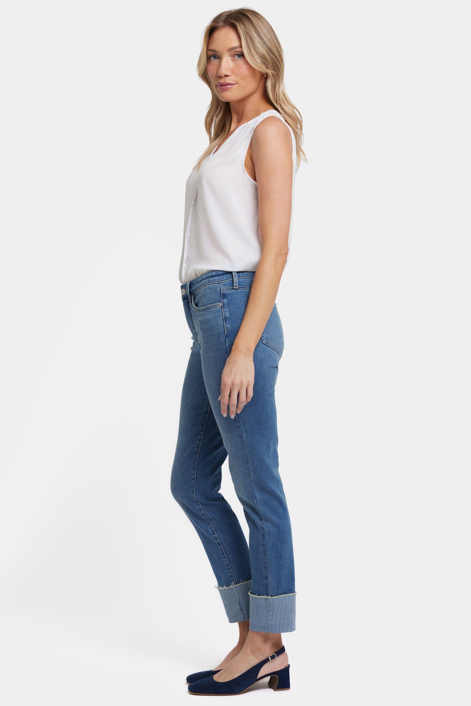 NYDJ Sheri Slim Ankle Jeans With 4