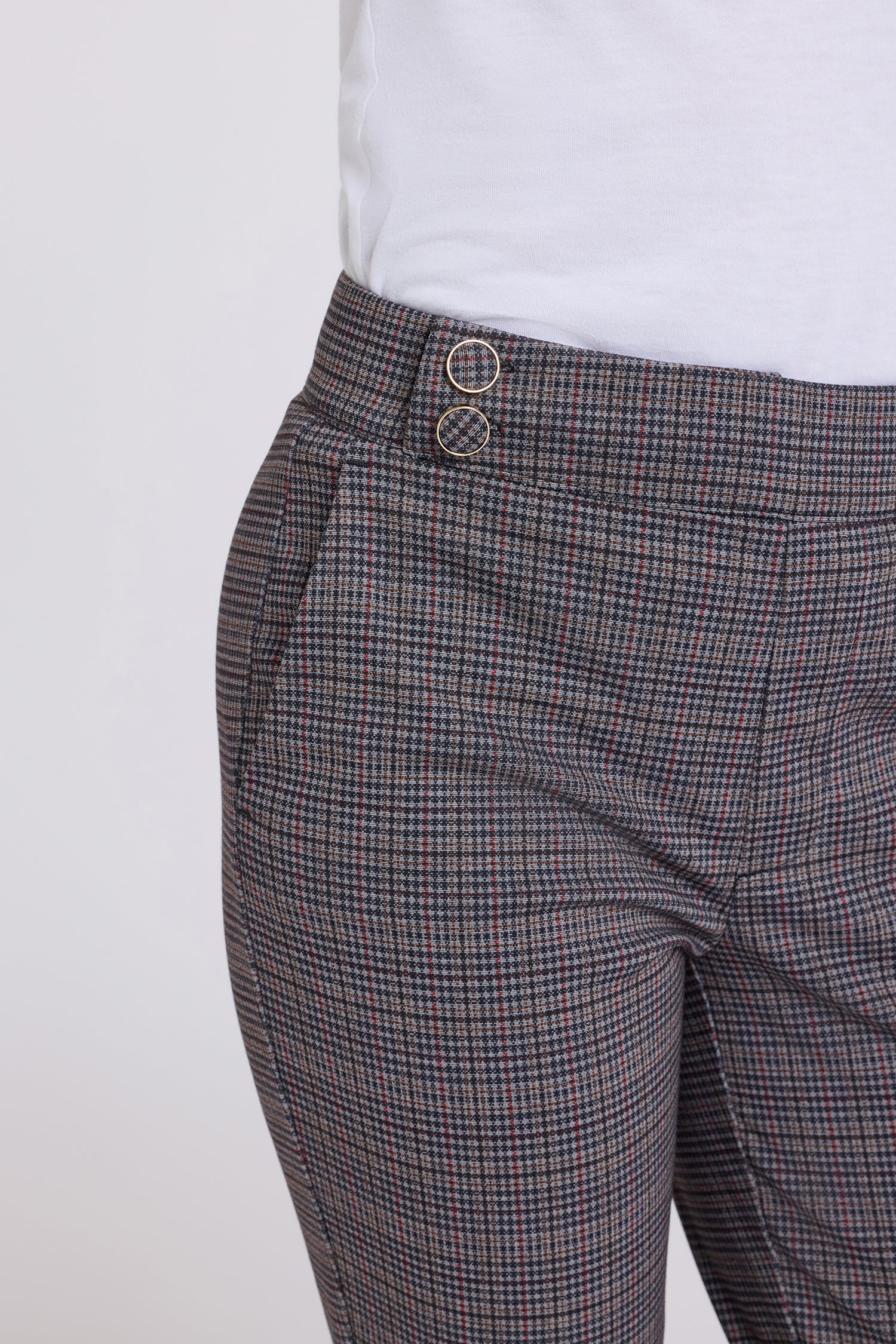 NYDJ Tabitha Trouser Pants Sculpt-Her™ Collection - Camryn Check