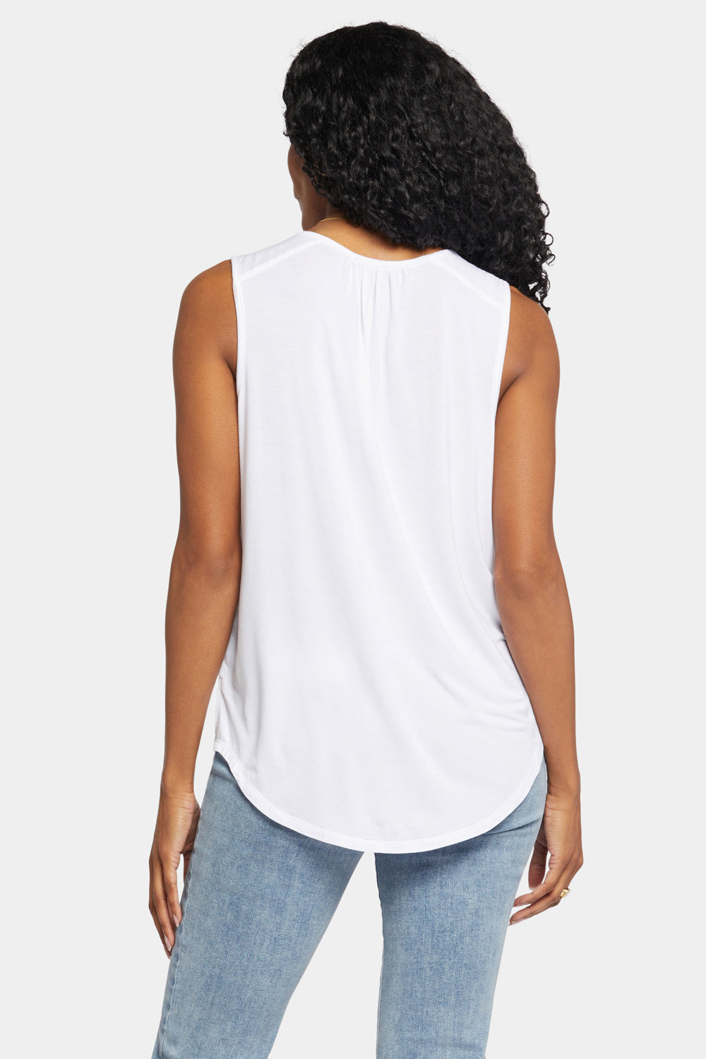 NYDJ Sleeveless Perfect Tee  - Optic White