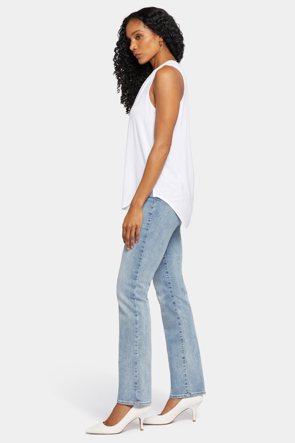 NYDJ Sleeveless Perfect Tee  - Optic White