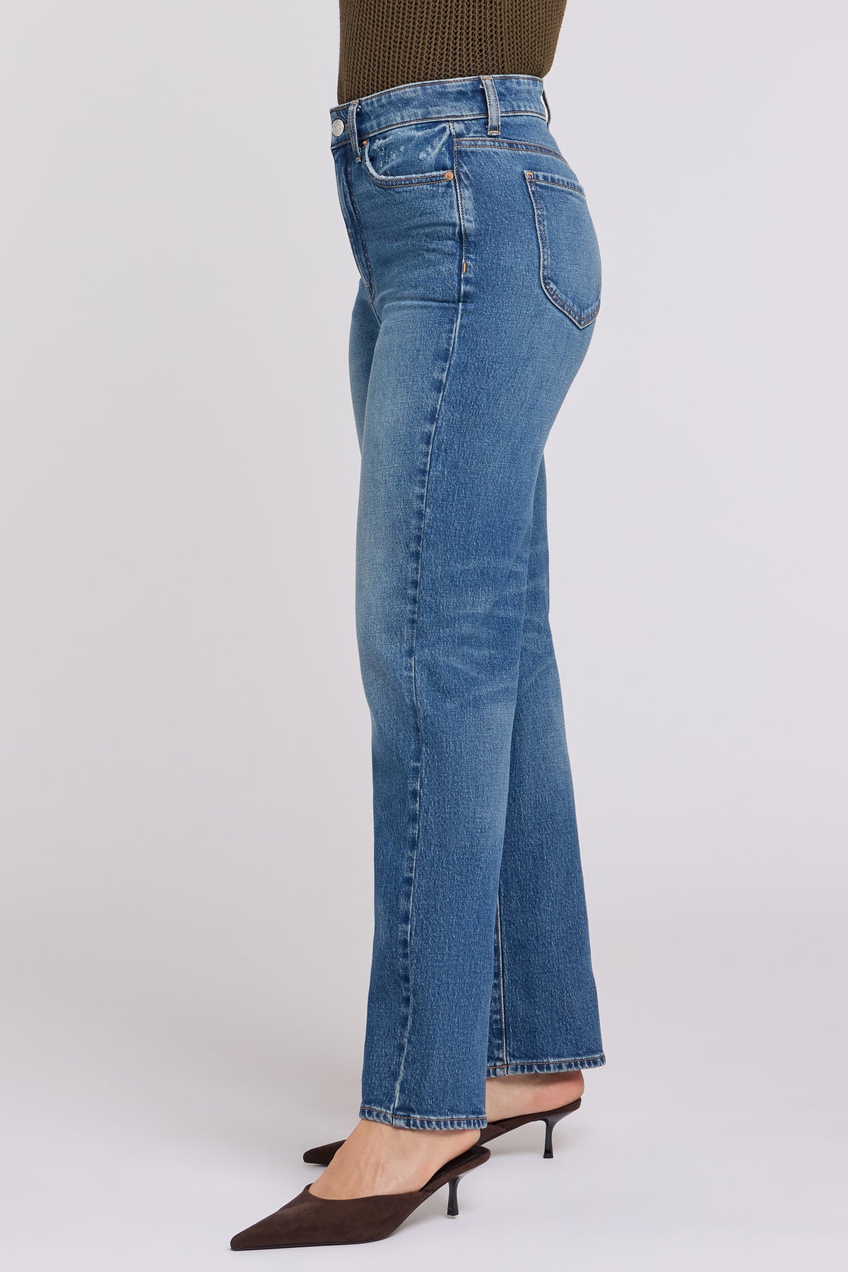 NYDJ Kasey Stovepipe Jeans With Super High Rise And 32" Inseam - Aster