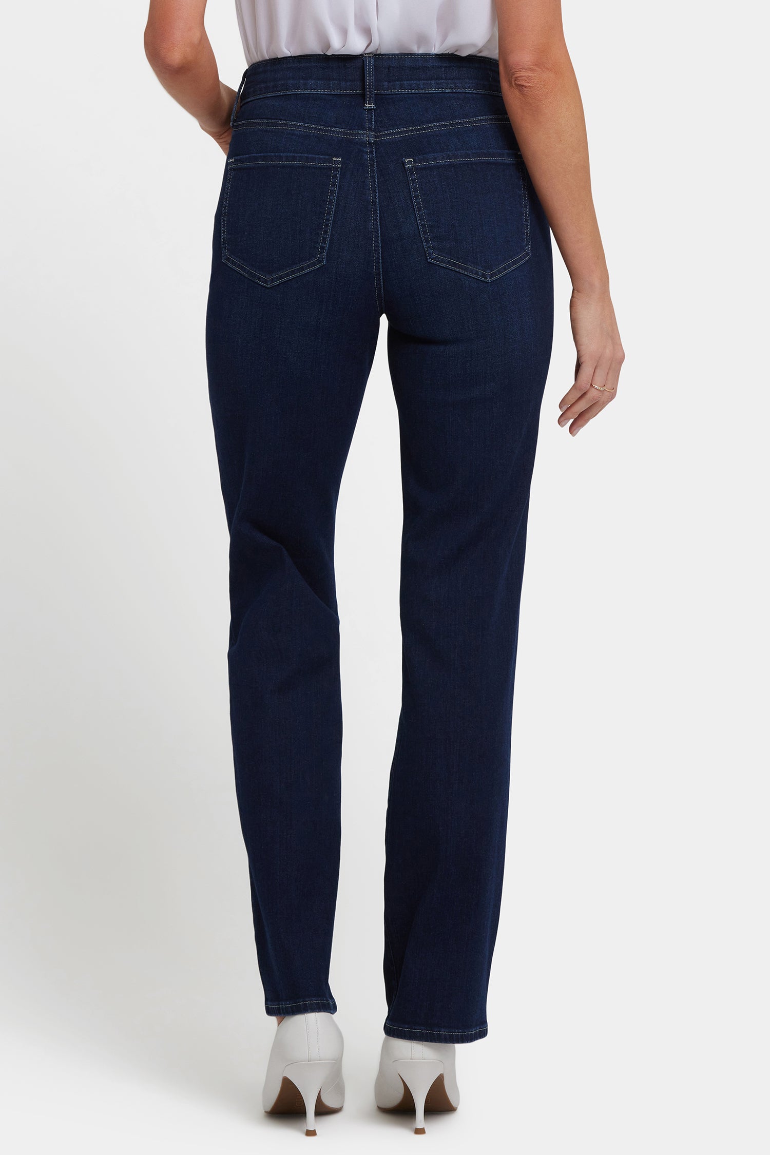 NYDJ Marilyn Straight Jeans In Tall With High Rise And 34