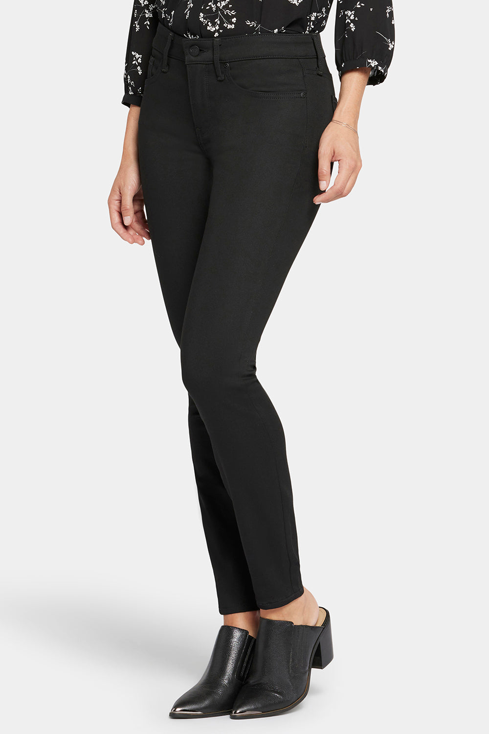 NYDJ Ami Skinny Jeans In BlackLast™ Denim - Black Rinse
