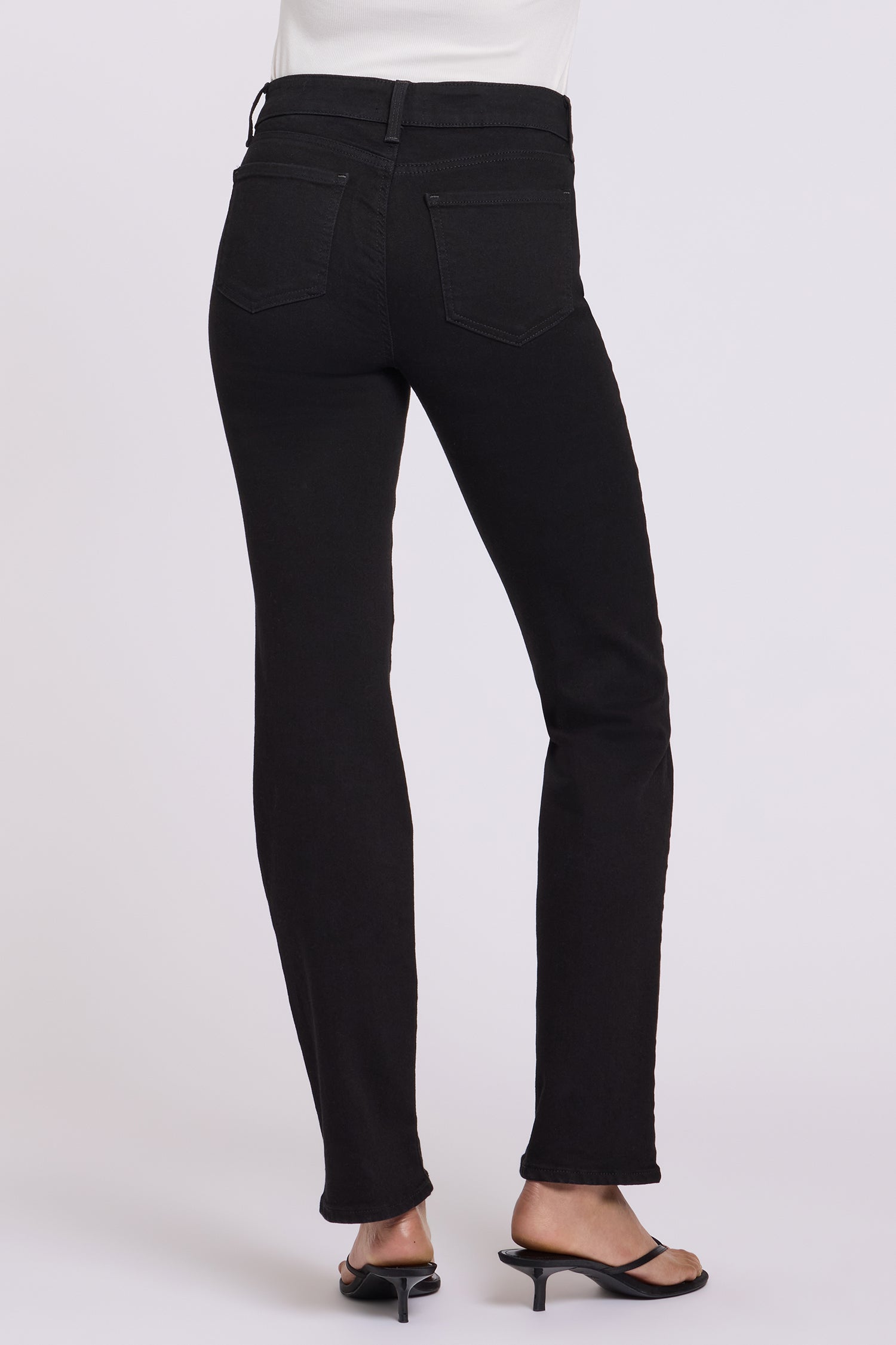 NYDJ Marilyn Straight Jeans  - Black