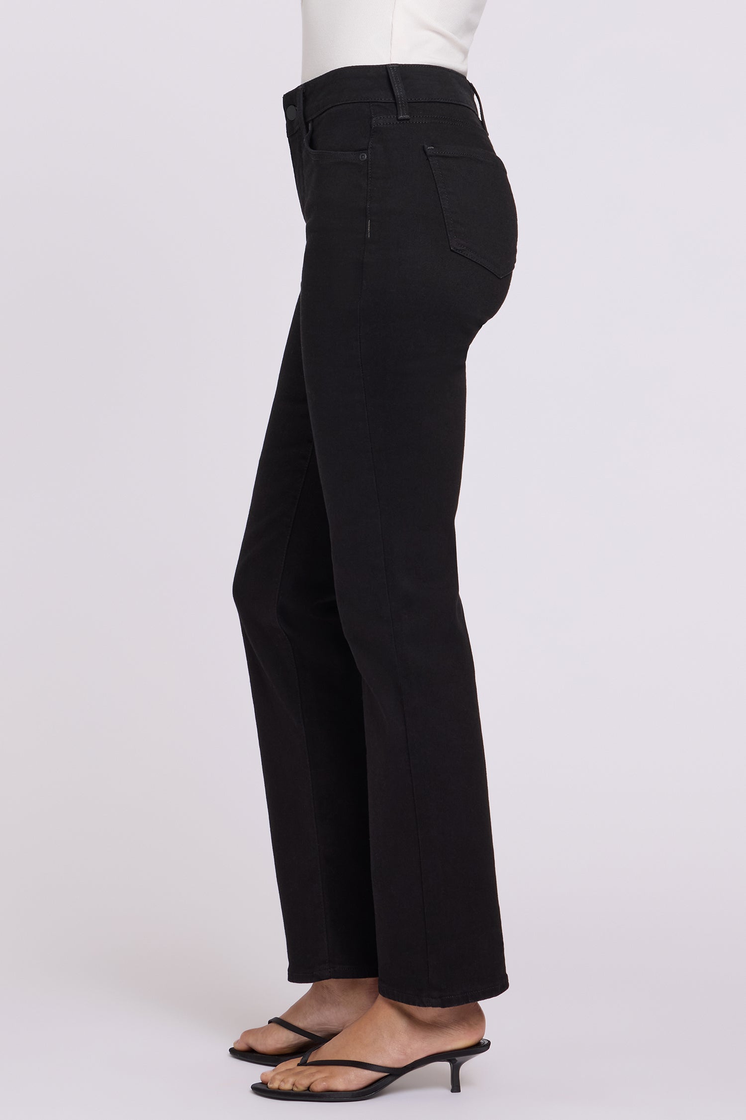 NYDJ Marilyn Straight Jeans  - Black