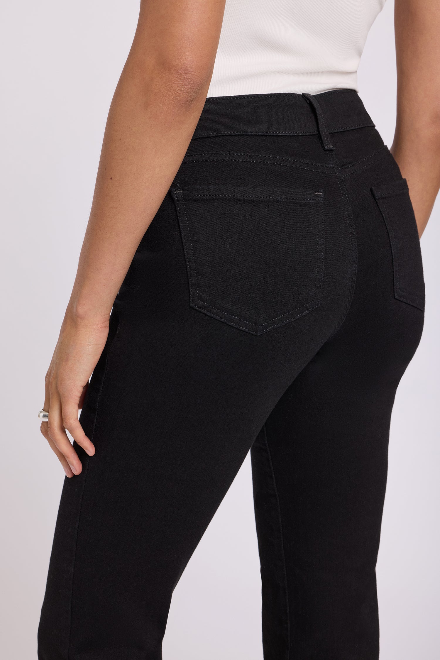 NYDJ Marilyn Straight Jeans  - Black