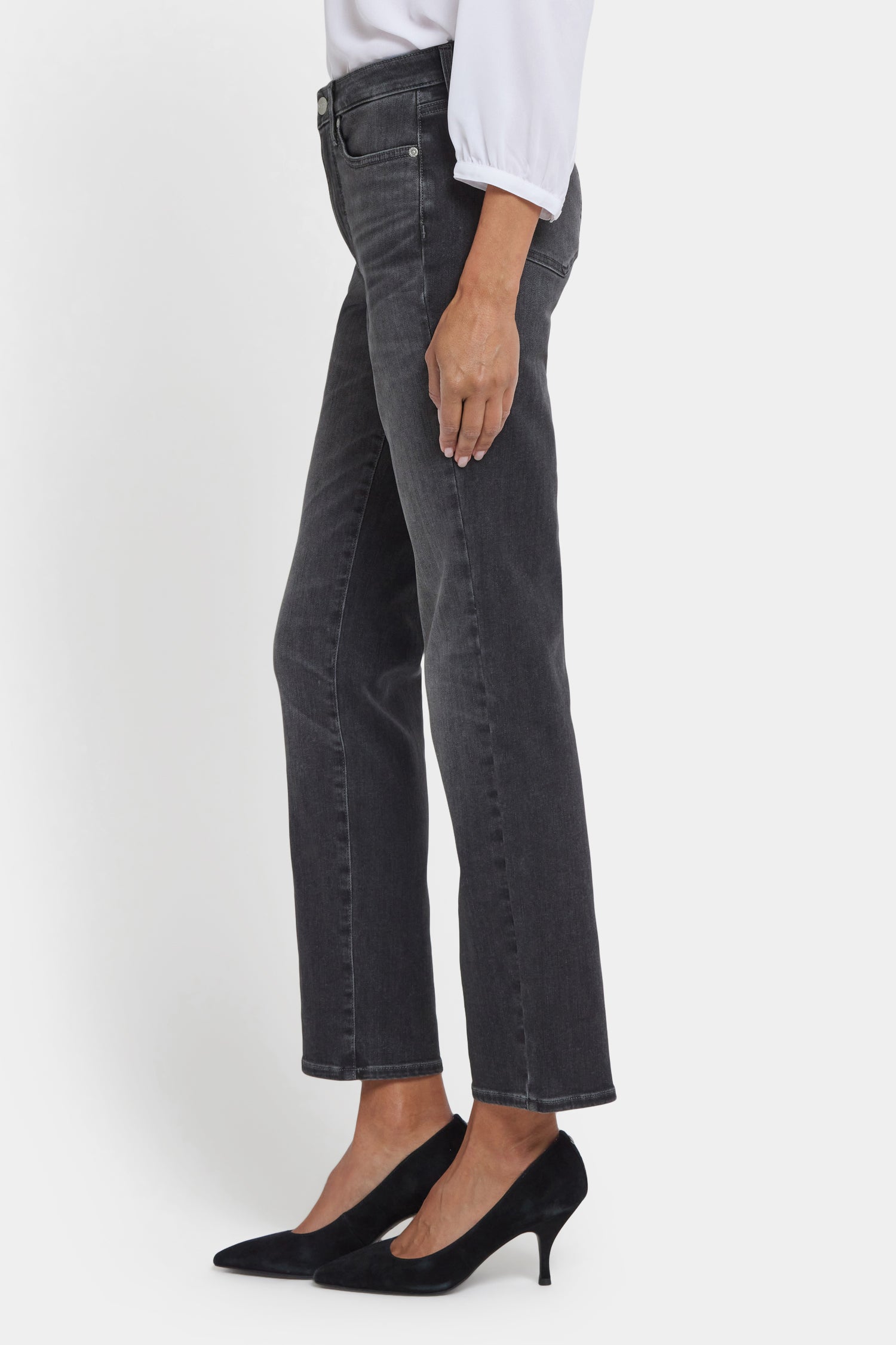 NYDJ Sheri Slim Jeans With High Rise - Gloomy Marais