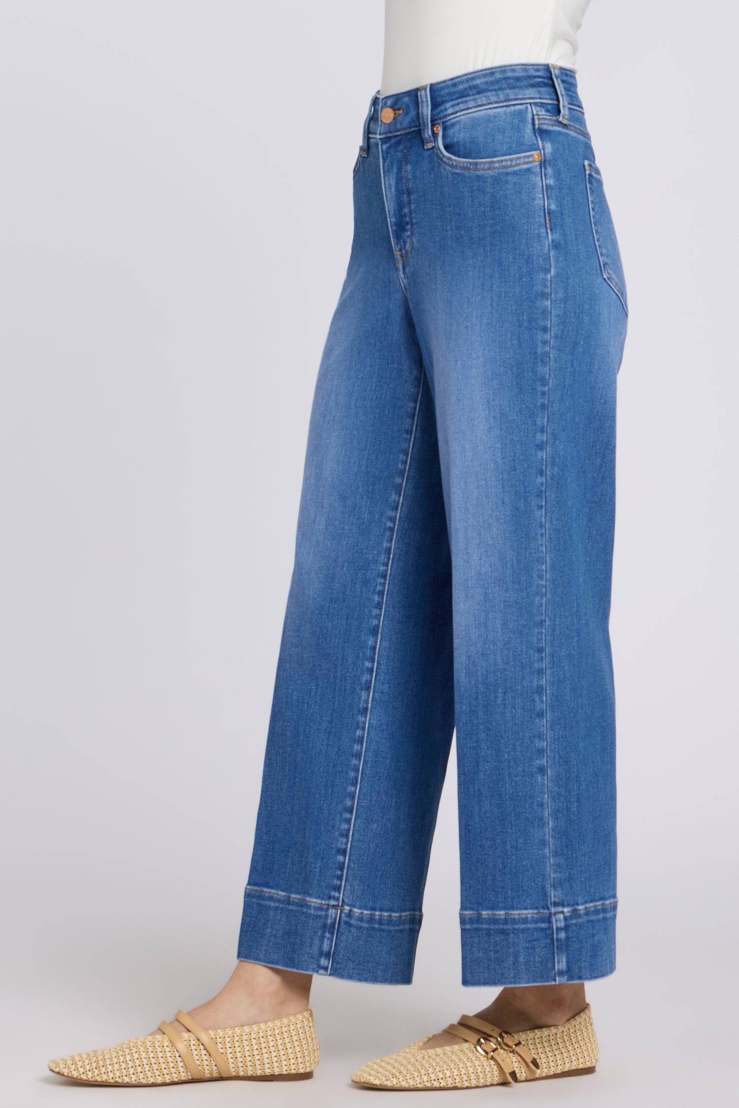 NYDJ Teresa Wide Leg Ankle Jeans With 3