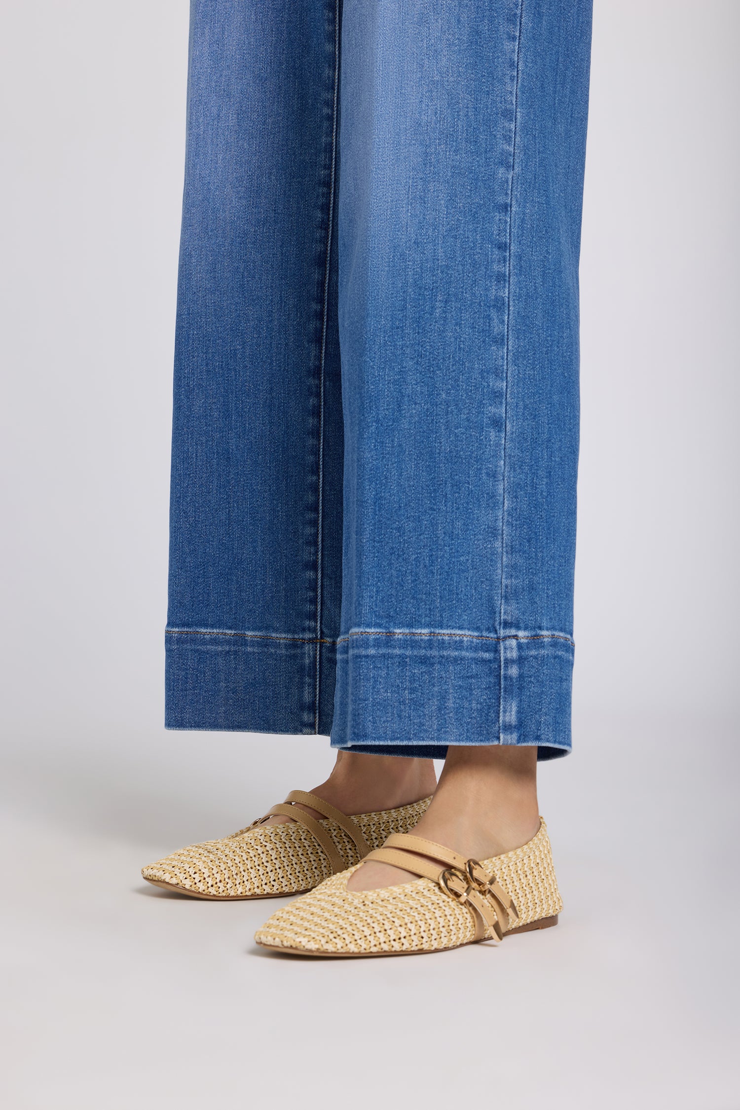 NYDJ Teresa Wide Leg Ankle Jeans With 3